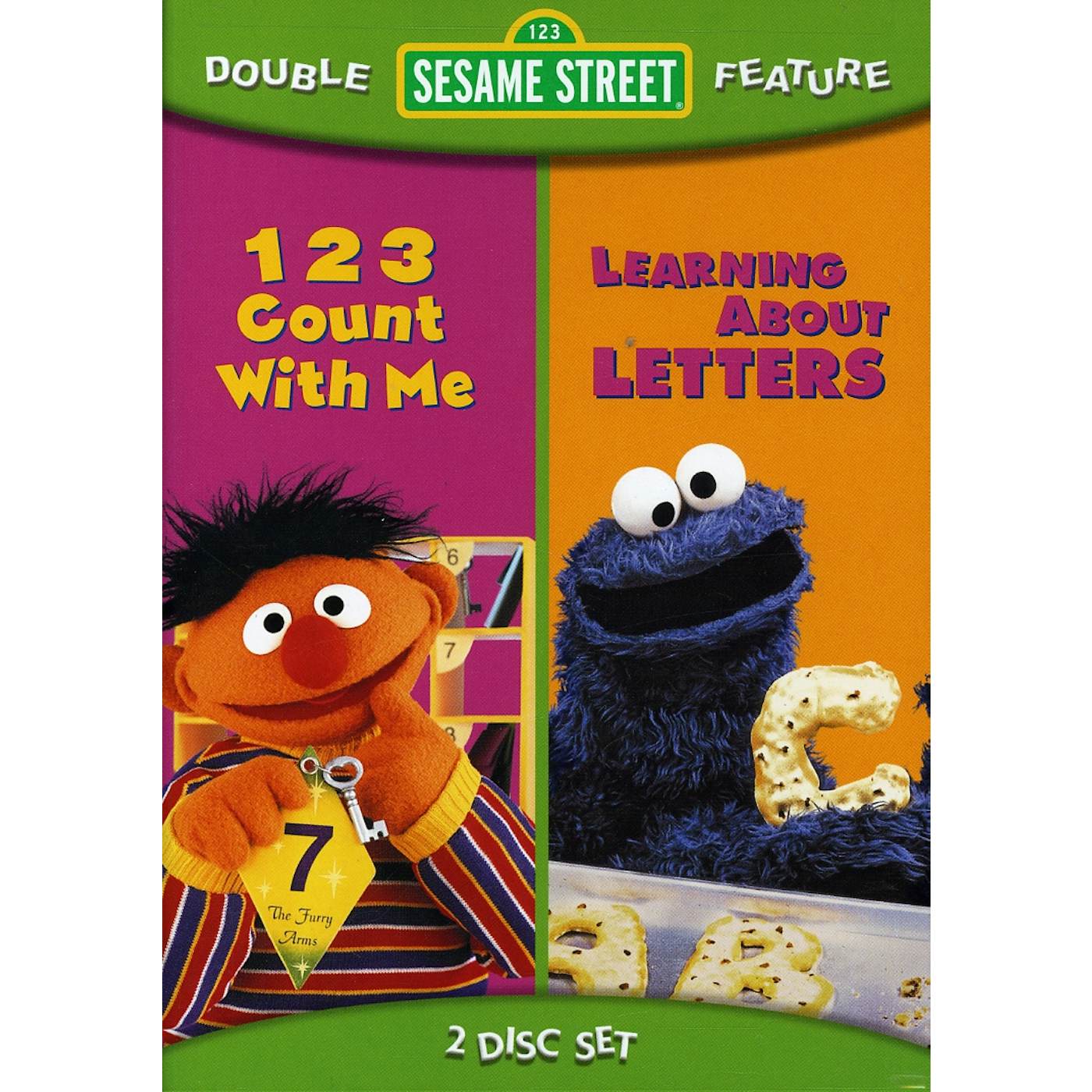 Sesame Street 123 COUNT WITH ME / LEARNING ABOUT LETTERS DVD