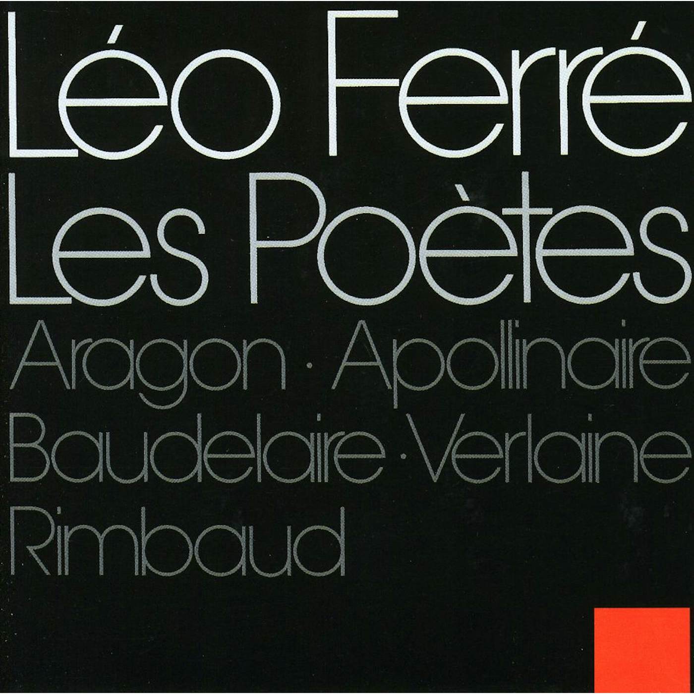 Léo Ferré POETES CD