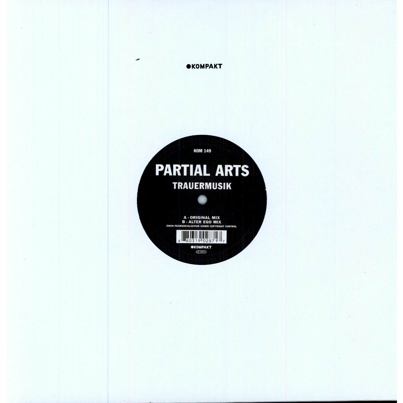 Partial Arts Trauermusik Vinyl Record