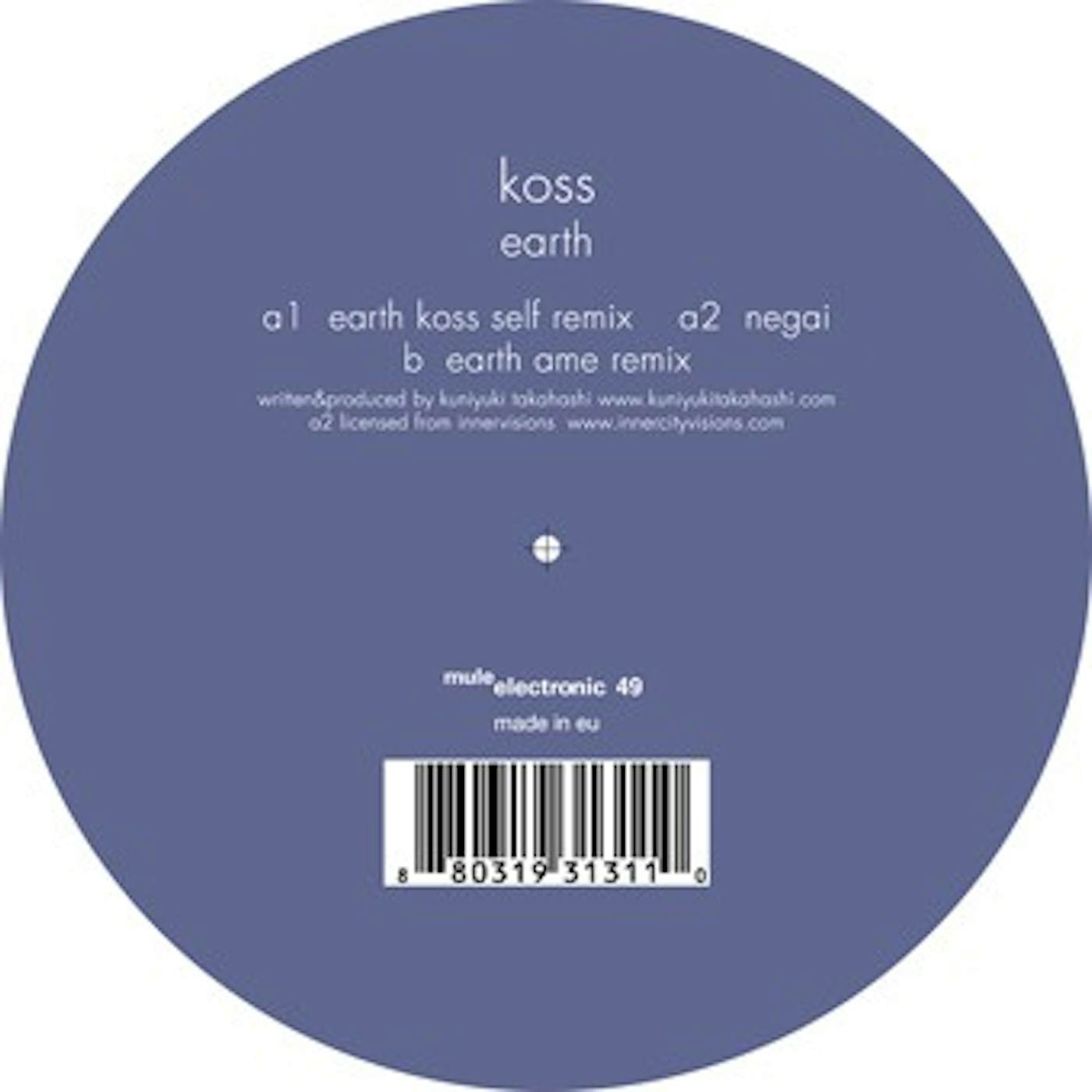 Koss Earth Vinyl Record