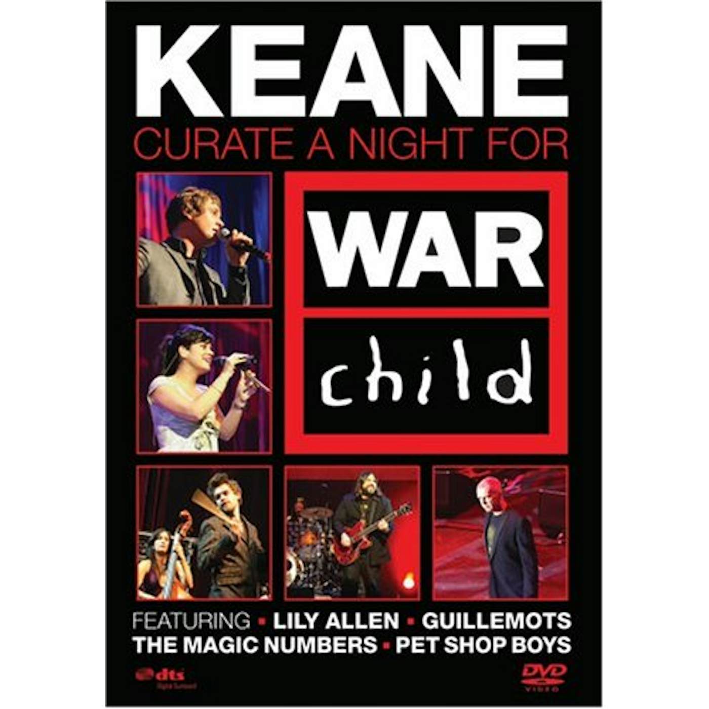 Keane CURATE A NIGHT FOR WAR CHILD DVD