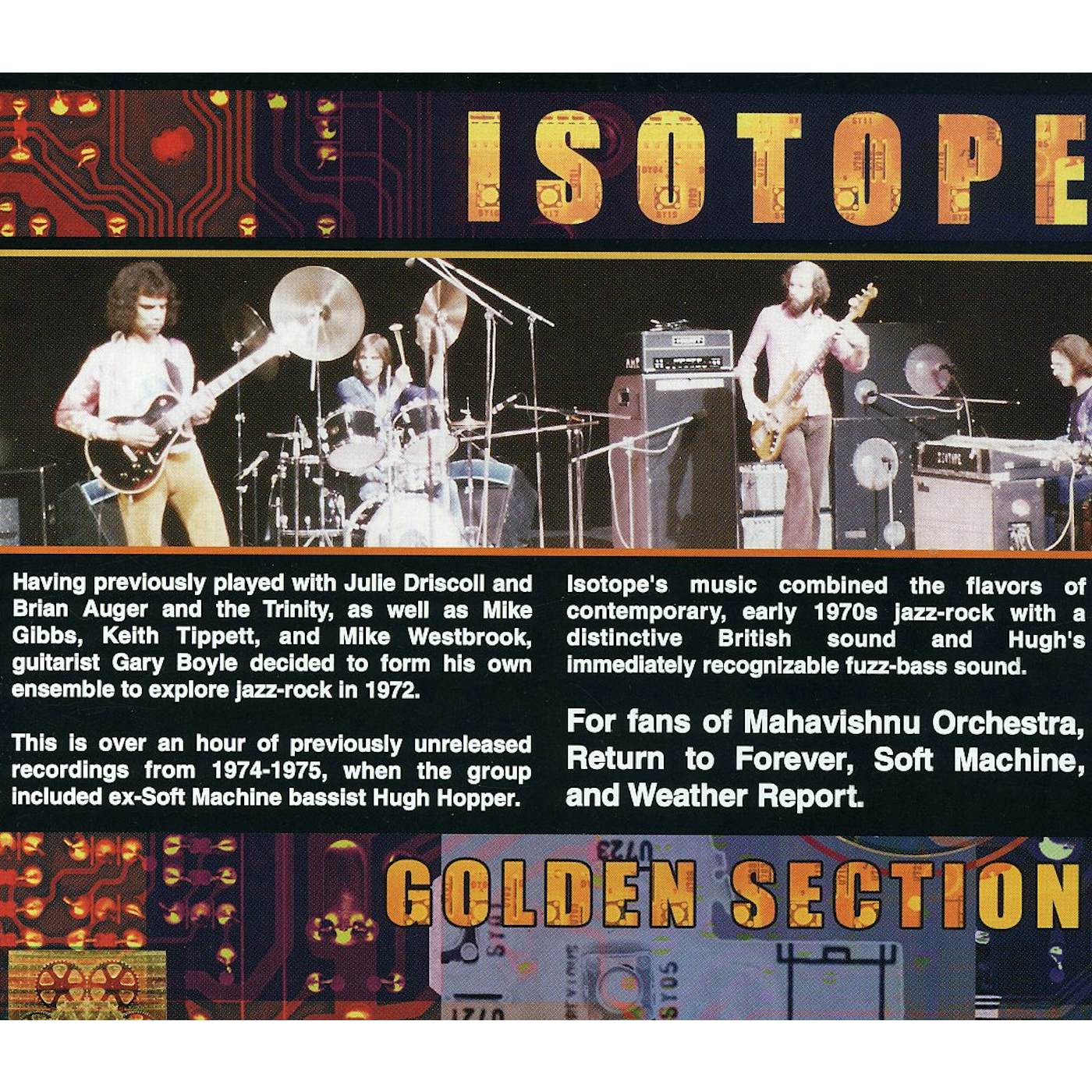 Isotope GOLDEN SECTION CD