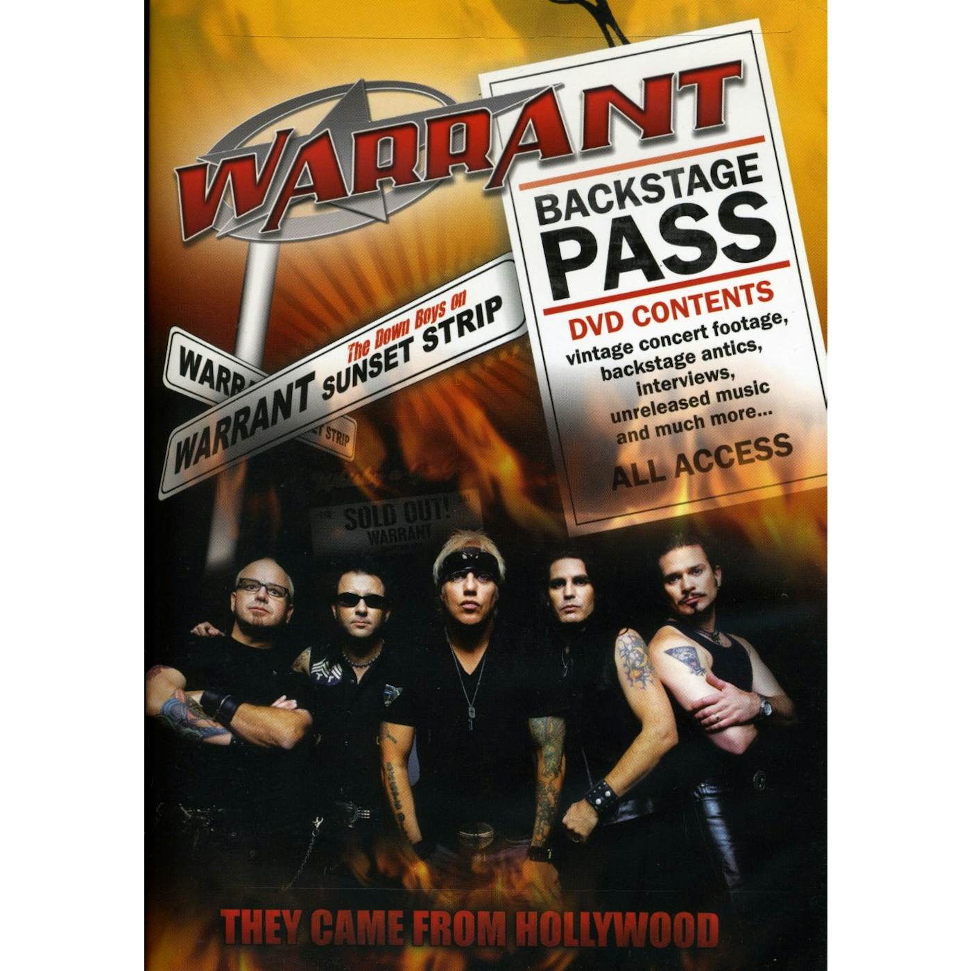 Warrant THEY CAME FROM HOLLYWOOD DVD