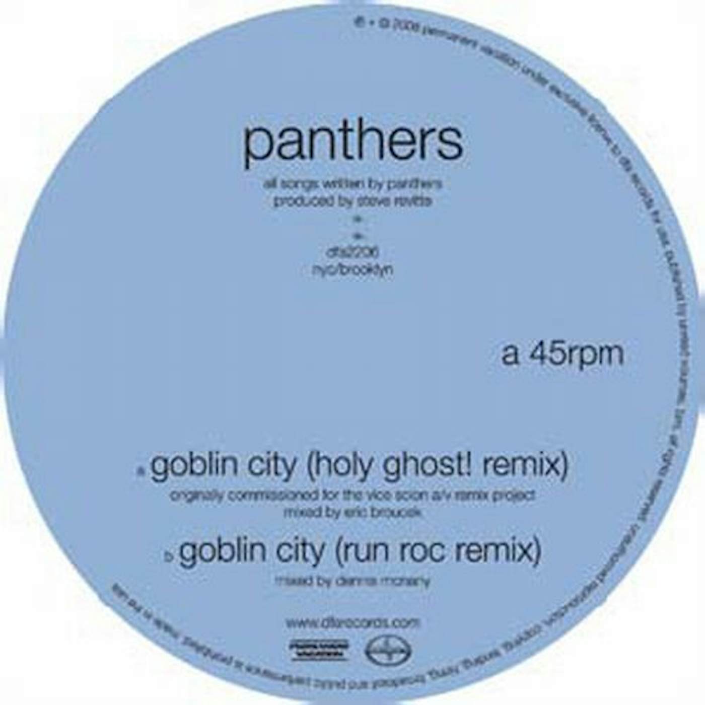 Panthers GOBLIN CITY (X2) Vinyl Record