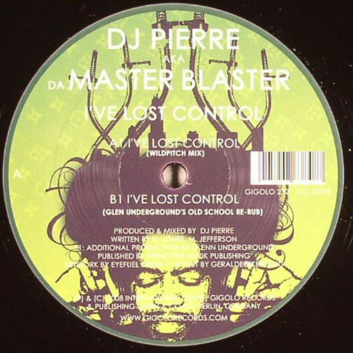DJ Pierre I'VE LOST CONTROL Vinyl Record