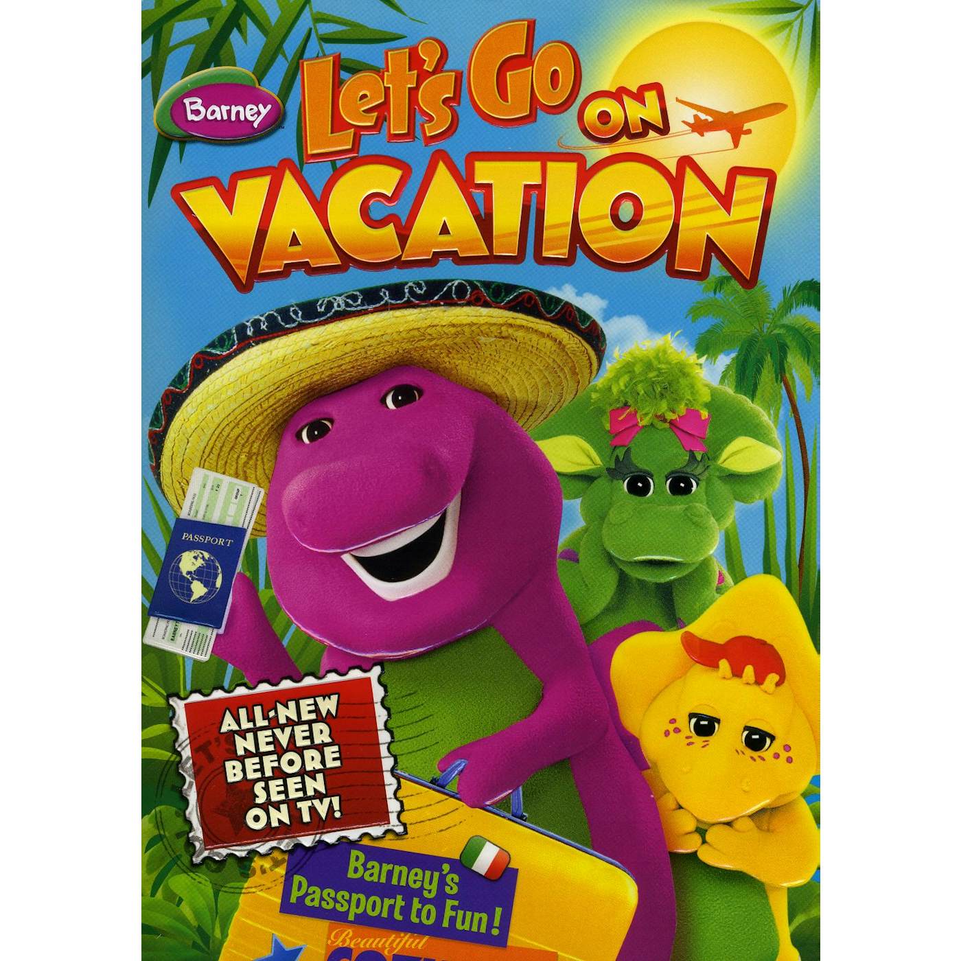 Barney LET'S GO ON VACATION DVD