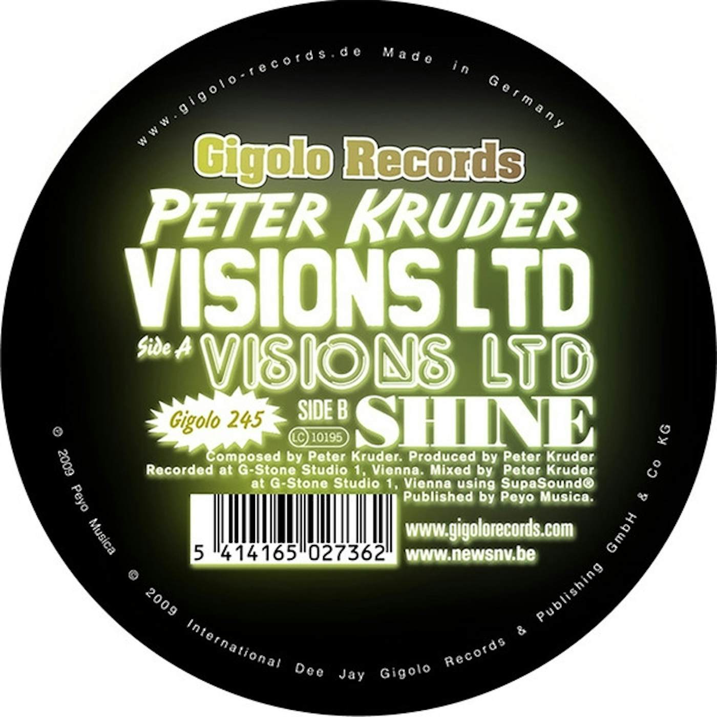Peter Kruder Visions Ltd Vinyl Record