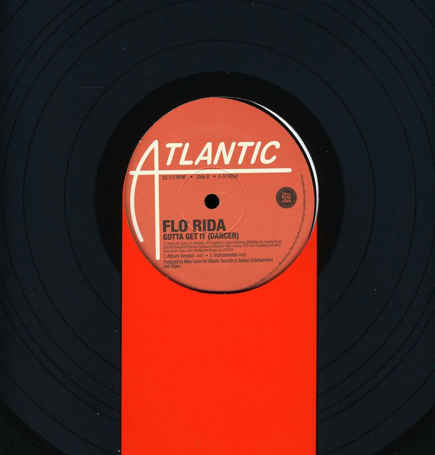 Sugar Vinyl Record - Flo Rida