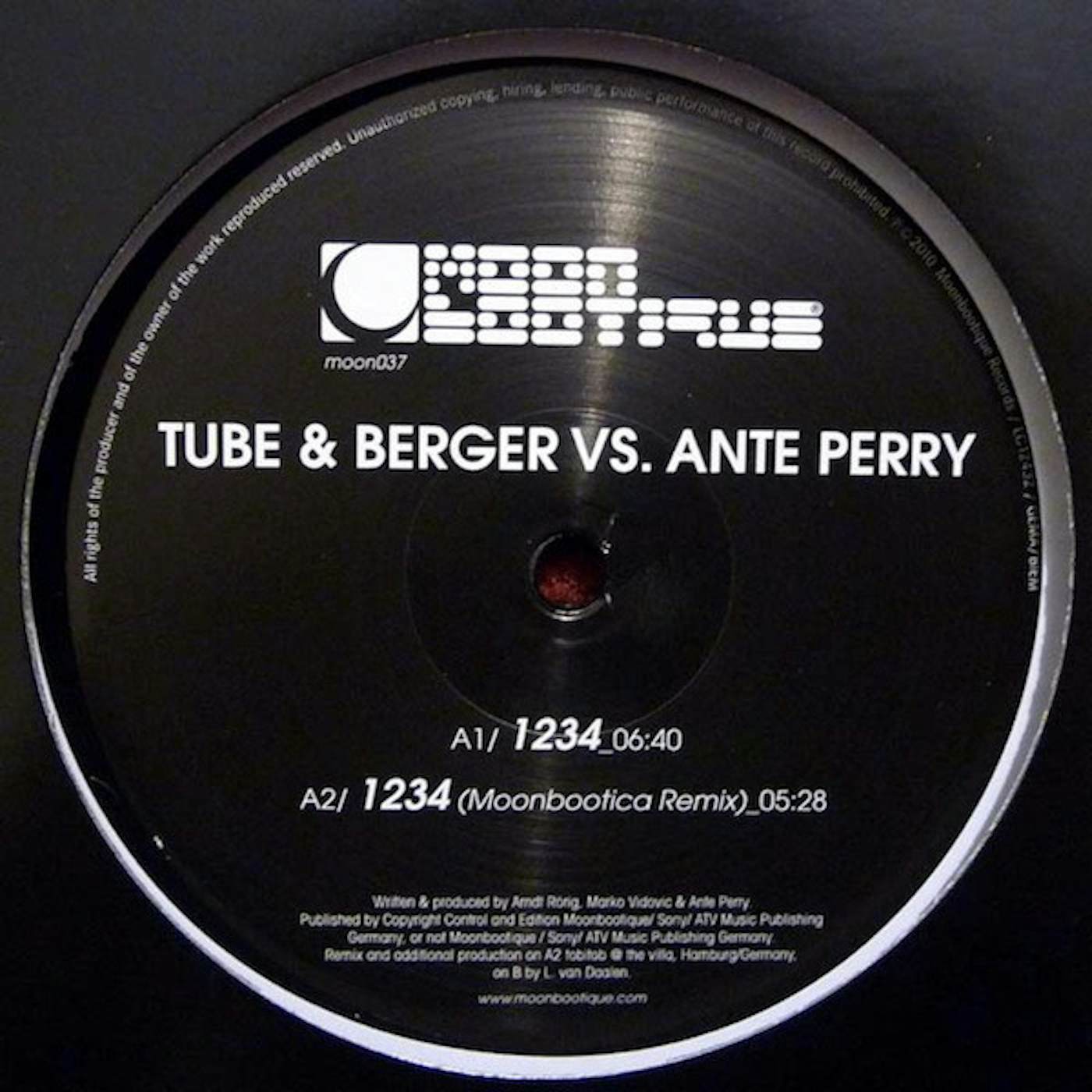 Tube & Berger & Ante Perry 1234 Vinyl Record