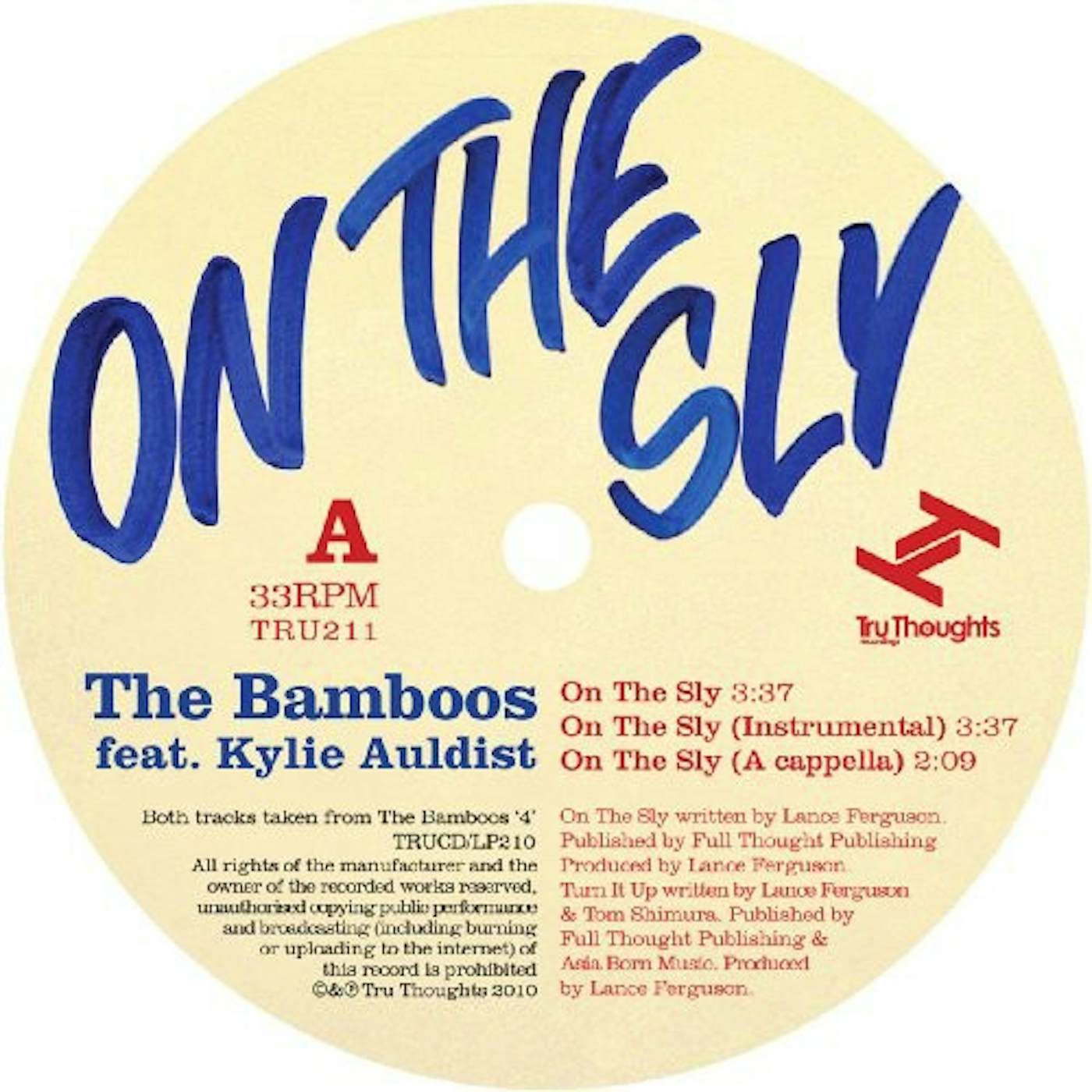 Bamboos ON THE SLY / TURN IT UP Vinyl Record