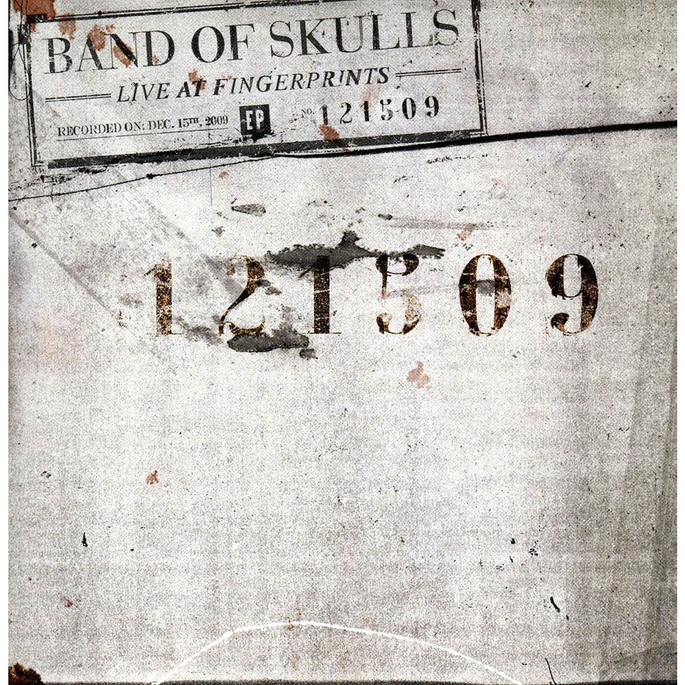 Band Of Skulls LIVE AT FINGERPRINTS 12-15-09 CD