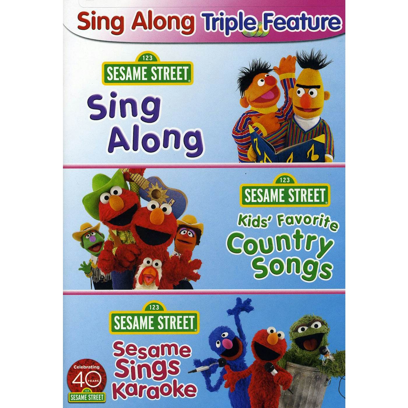 Sesame Street SING ALONG FUN PACK DVD