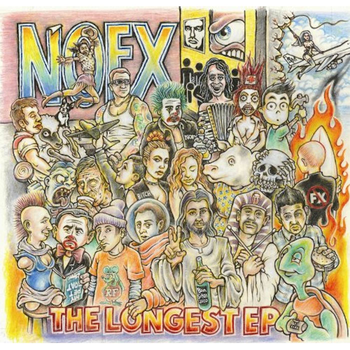 NOFX LONGEST EP Vinyl Record