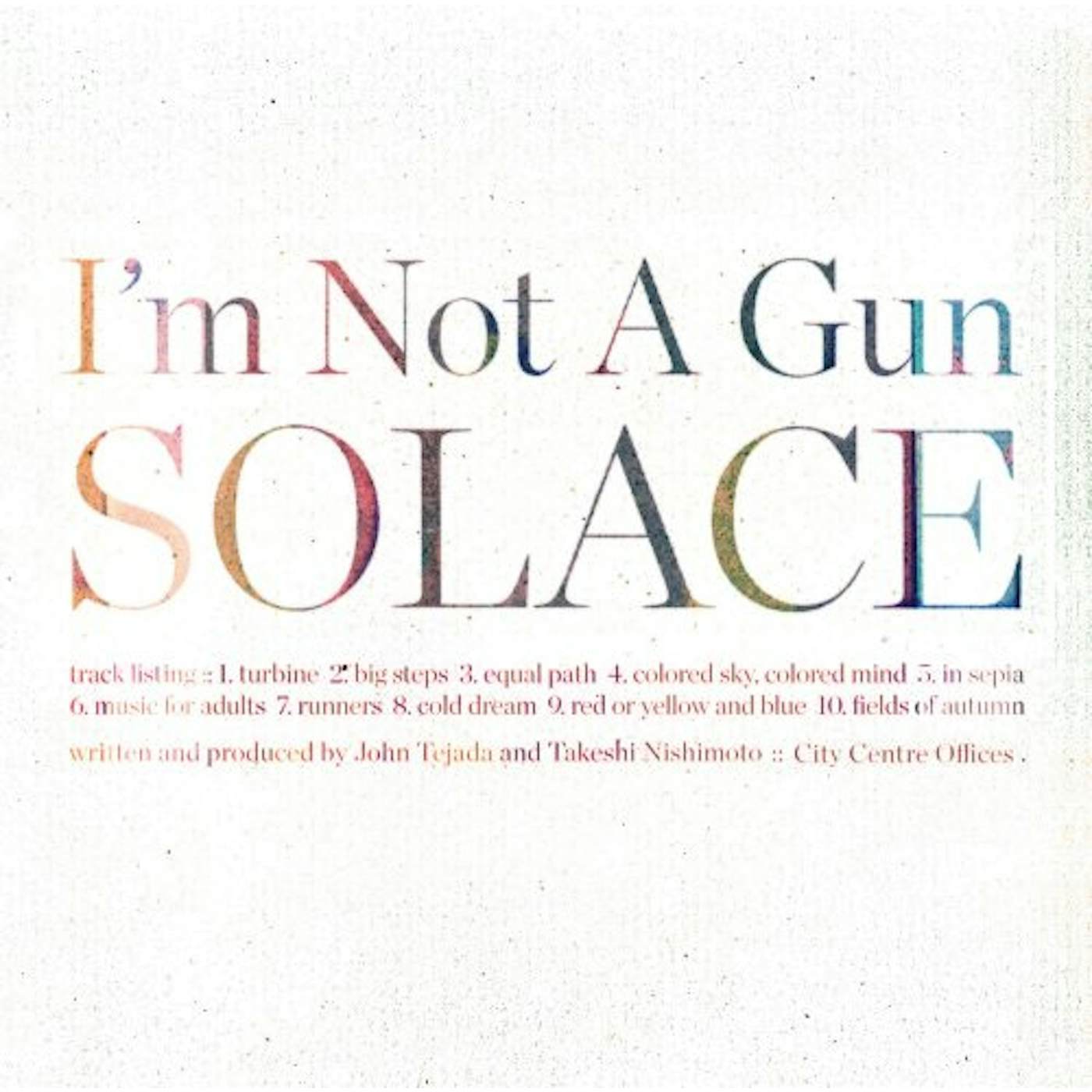 I'm Not A Gun SOLACE CD