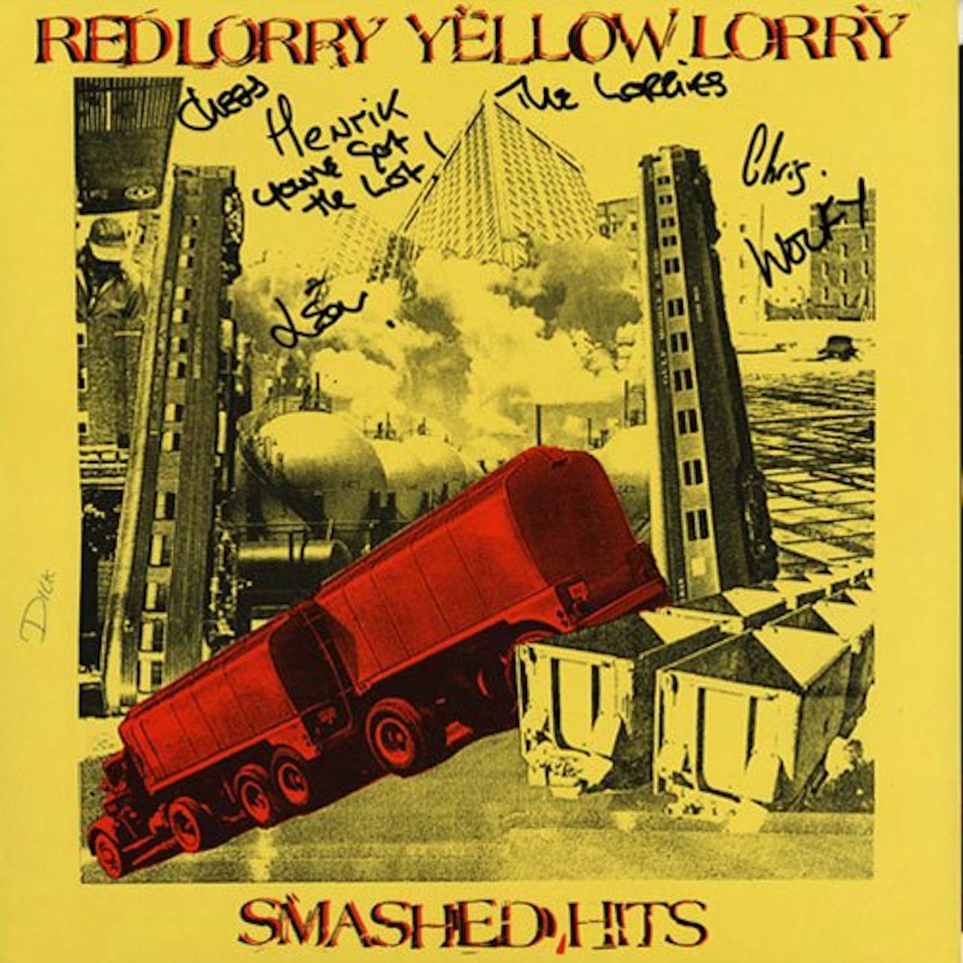 Red Lorry Yellow Lorry SMASHED HITS (RED/YELLOW SPLIT VINYL) Vinyl Record