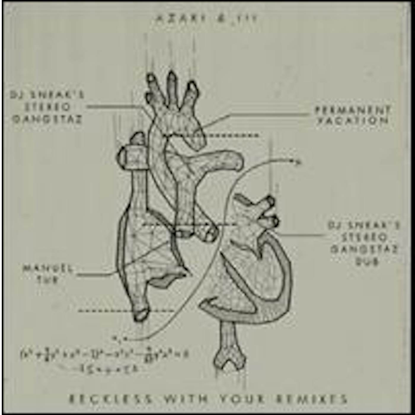 Azari & III RECKLESS WITH YOUR REMIXES Vinyl Record