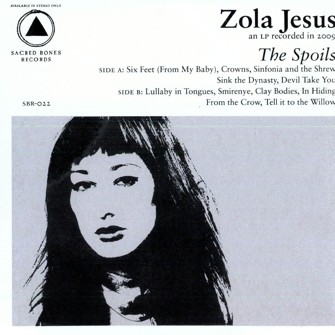 Zola Jesus SPOILS Vinyl Record