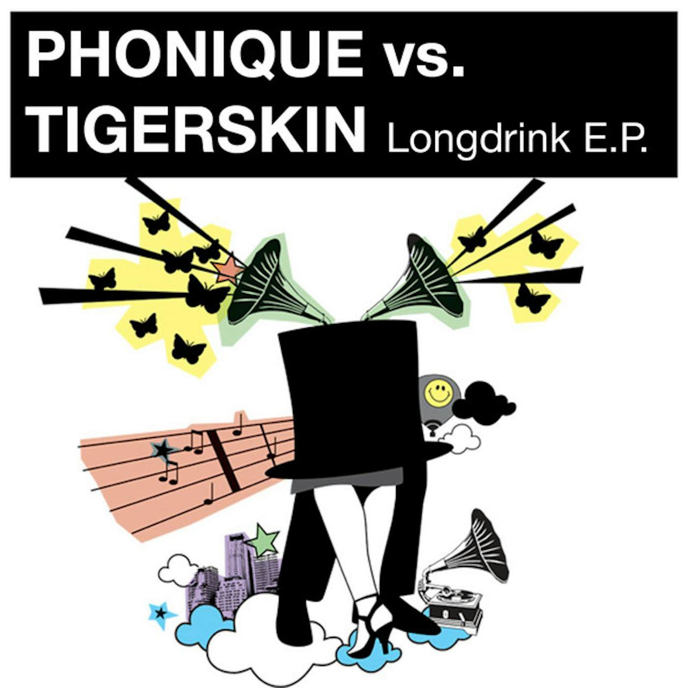 Phonique vs Tigerskin LONGDRINK Vinyl Record