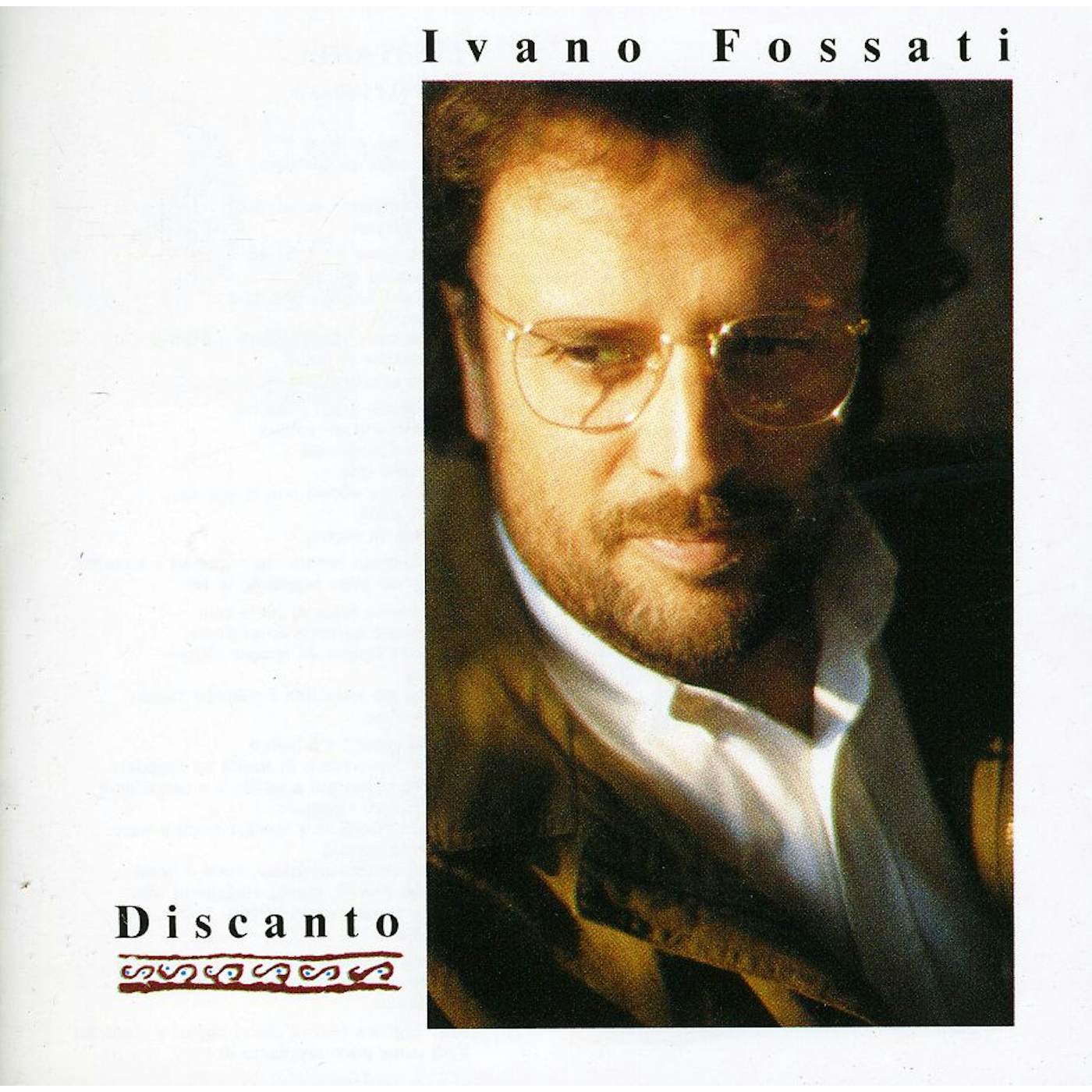 Ivano Fossati DISCANTO CD