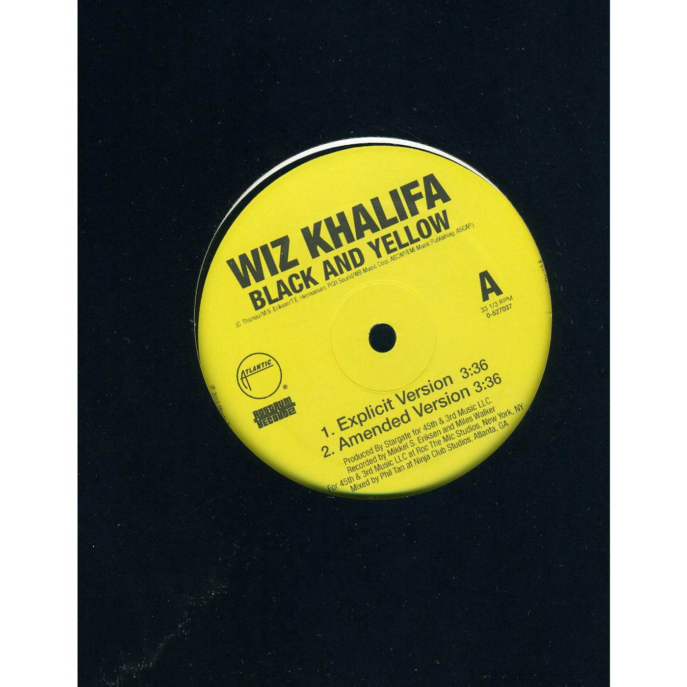 Wiz Khalifa BLACK & YELLOW (Vinyl)