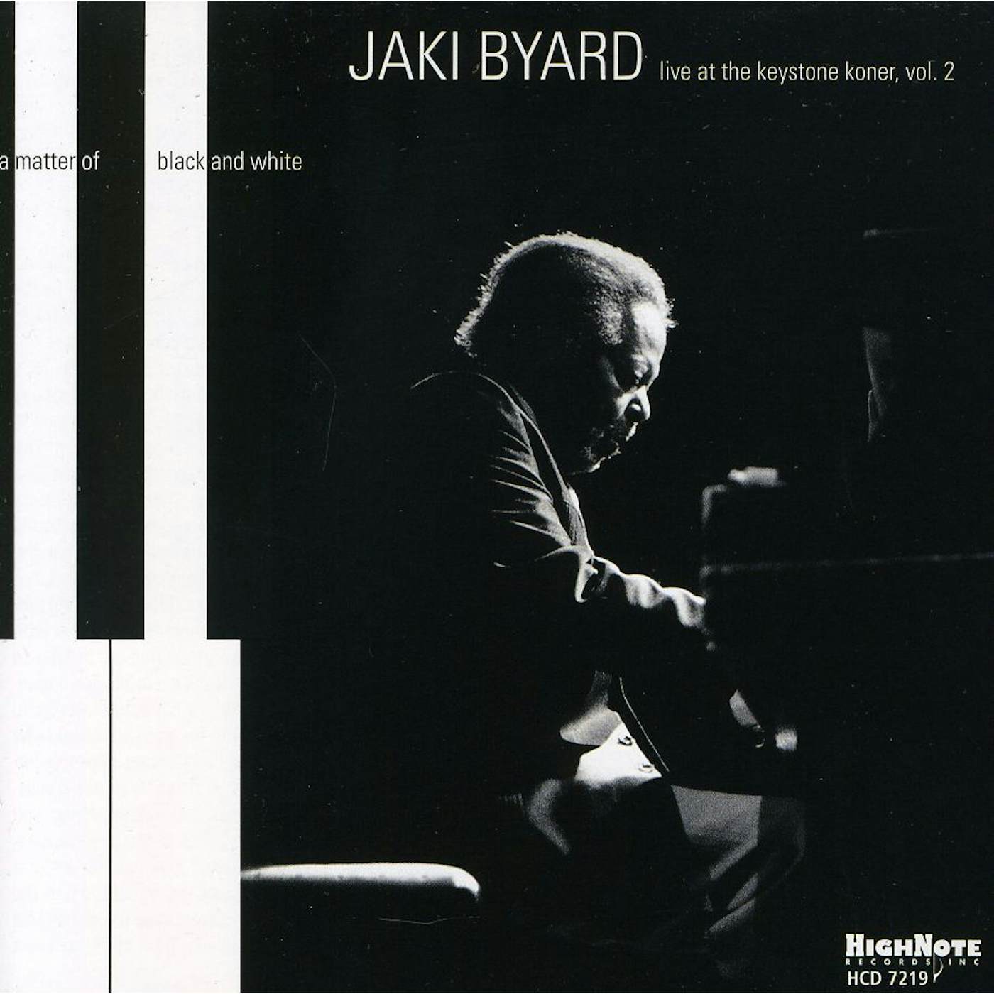 Jaki Byard MATTER OF BLACK & WHITE CD