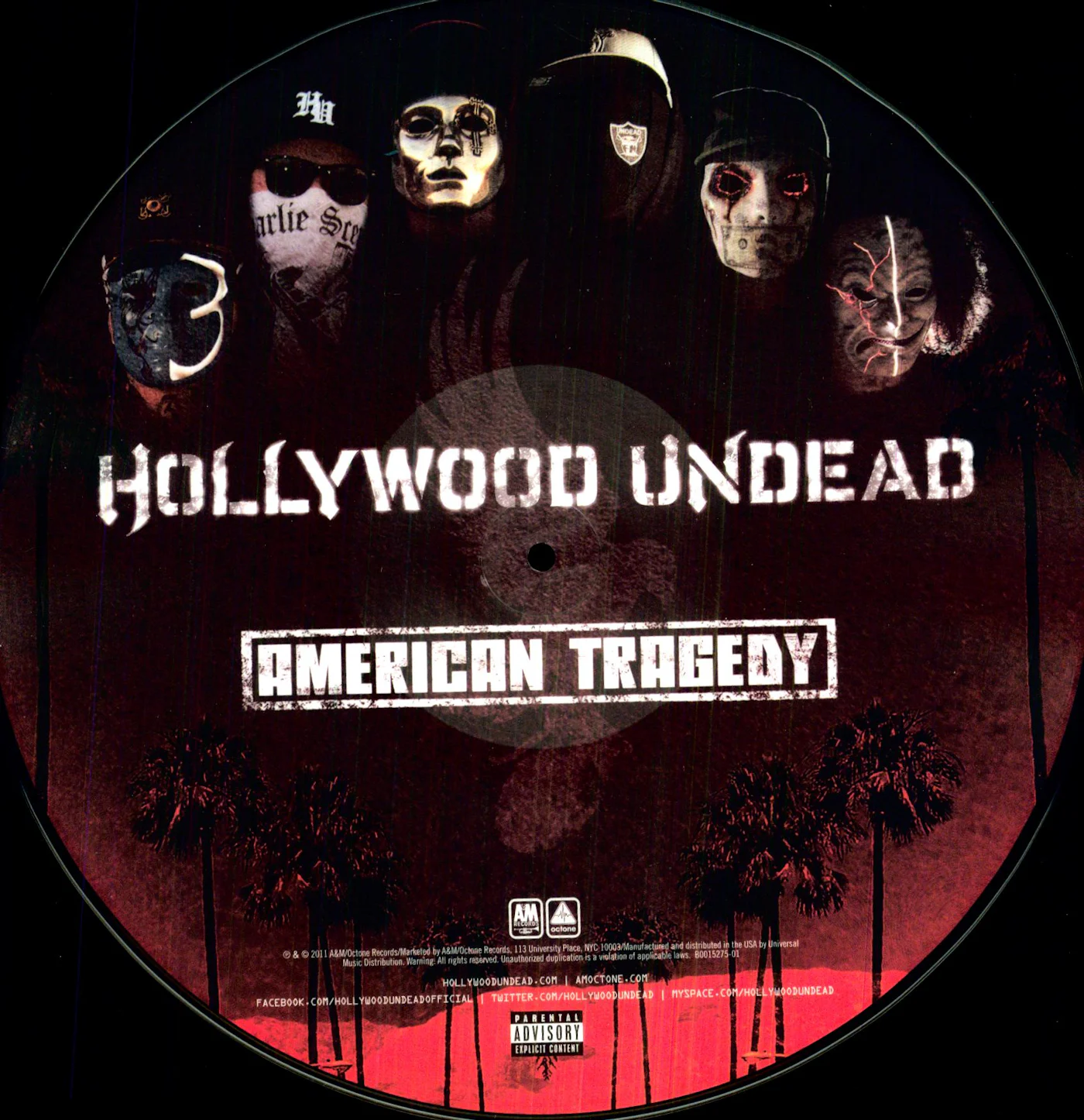 Hollywood Undead American Tragedy Vinyl Record