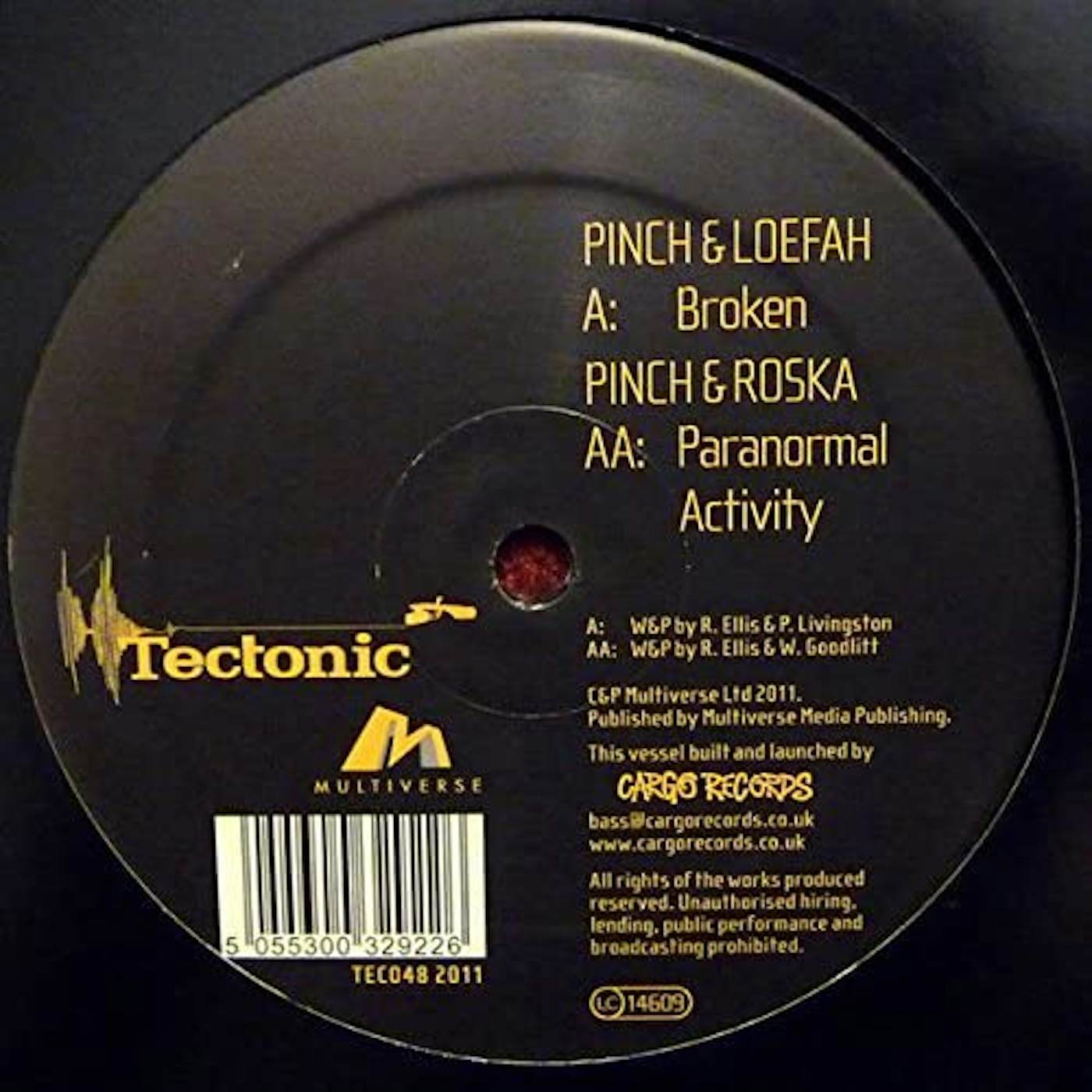 Pinch & Loefah / Pinch & Roska Broken / Paranormal Activity Vinyl Record
