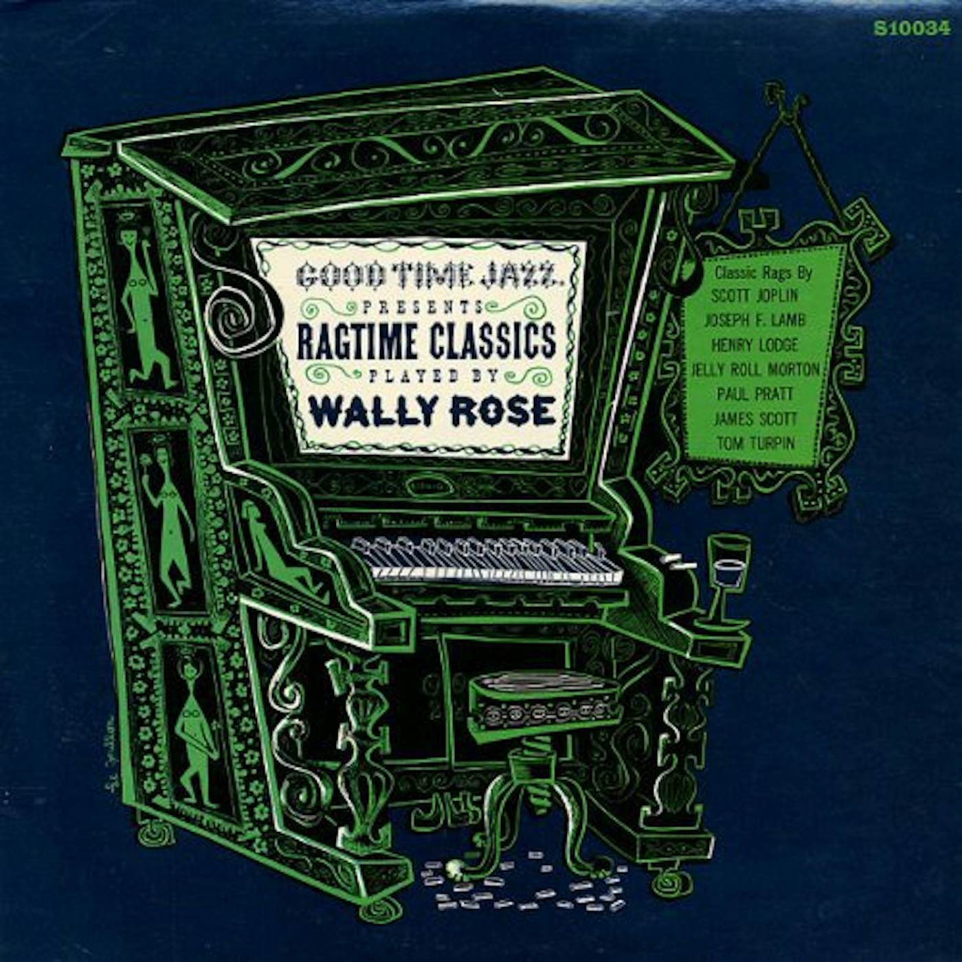 RAGTIME CLASSICS PLAYED BY WALLY ROSE Vinyl Record