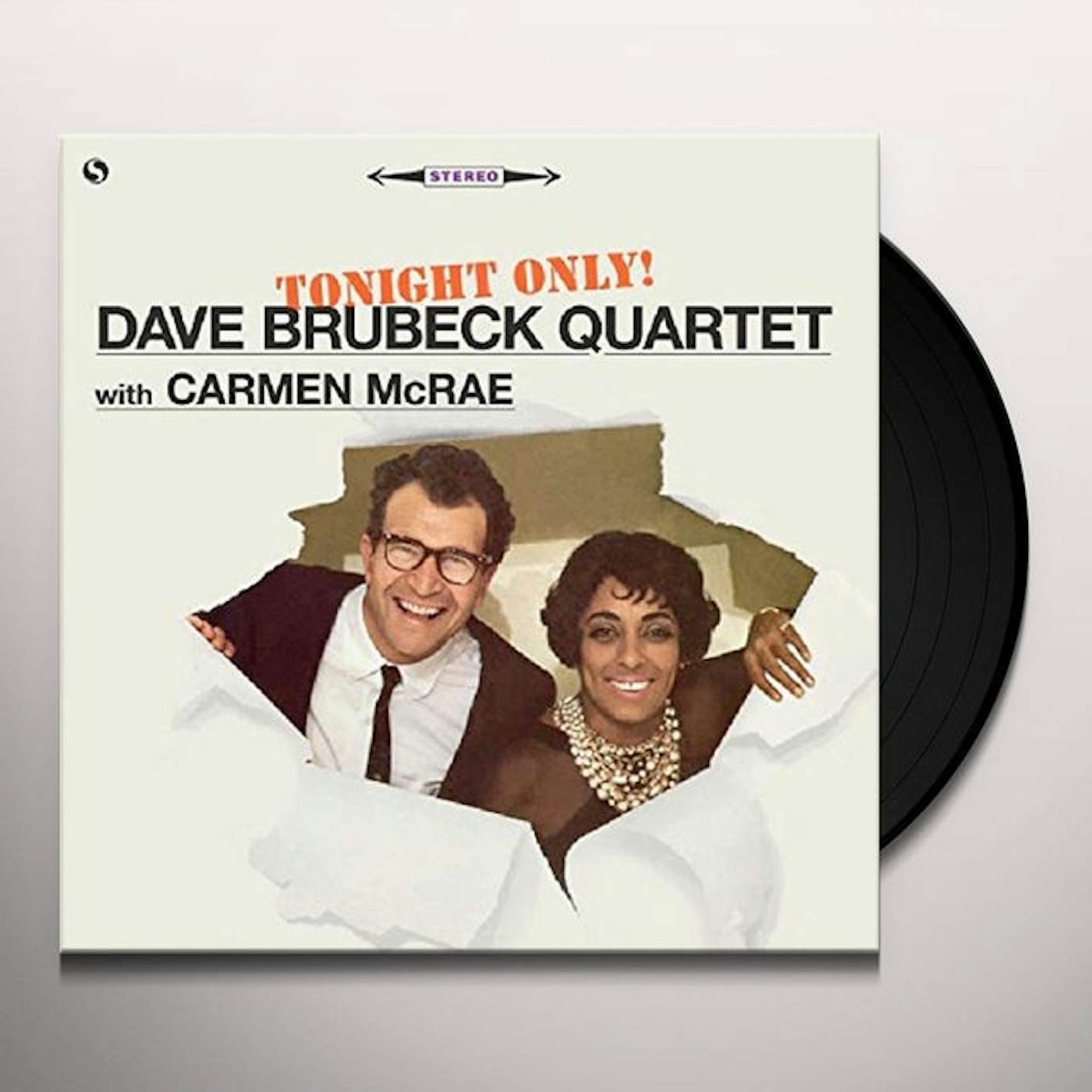 Dave Brubeck & Carmen McRae TONIGHT ONLY (BONUS TRACK) Vinyl Record - 180 Gram Pressing