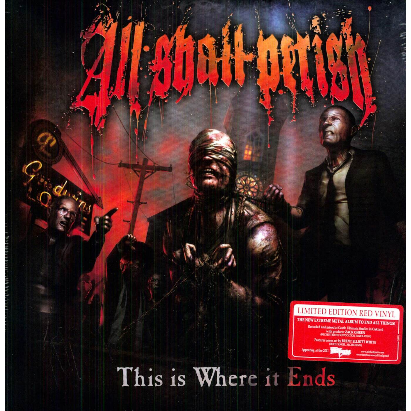 All Shall Perish This Is Where It Ends Vinyl Record