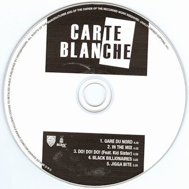 Carte Blanche BLACK BILLIONAIRES Vinyl Record