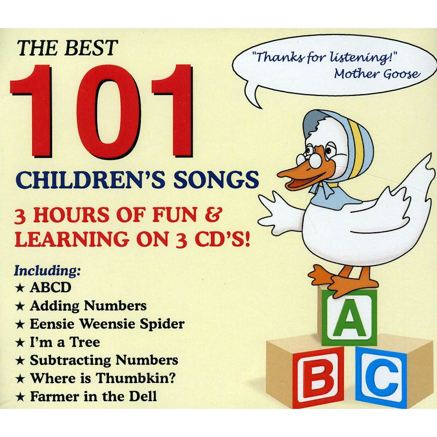 "Bugs" Bower BEST 101 CHILDREN'S SONGS CD