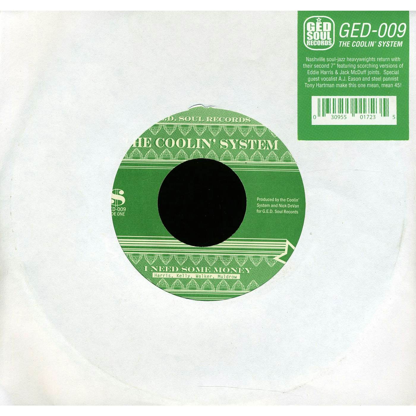 the Coolin' System I Need Some Money / To Be Named Later Vinyl Record