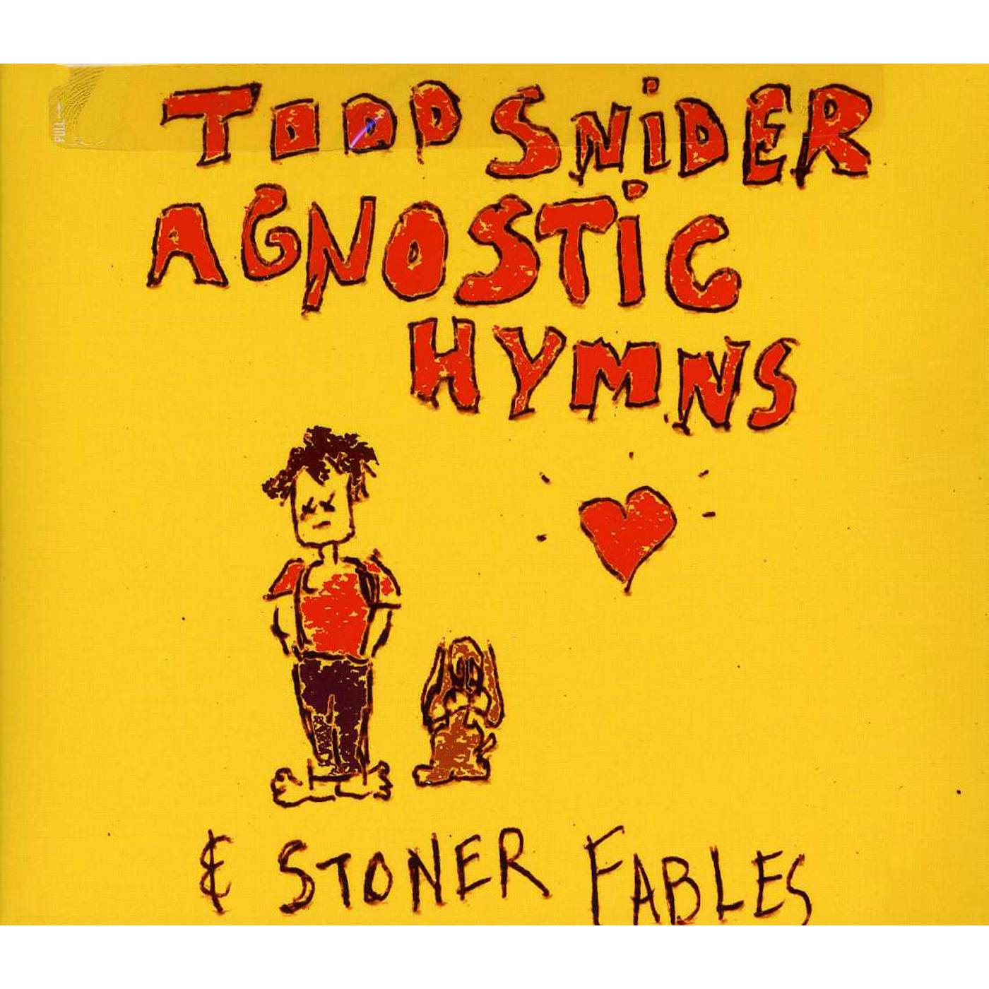 Todd Snider AGNOSTIC HYMNS & STONER FABLES CD