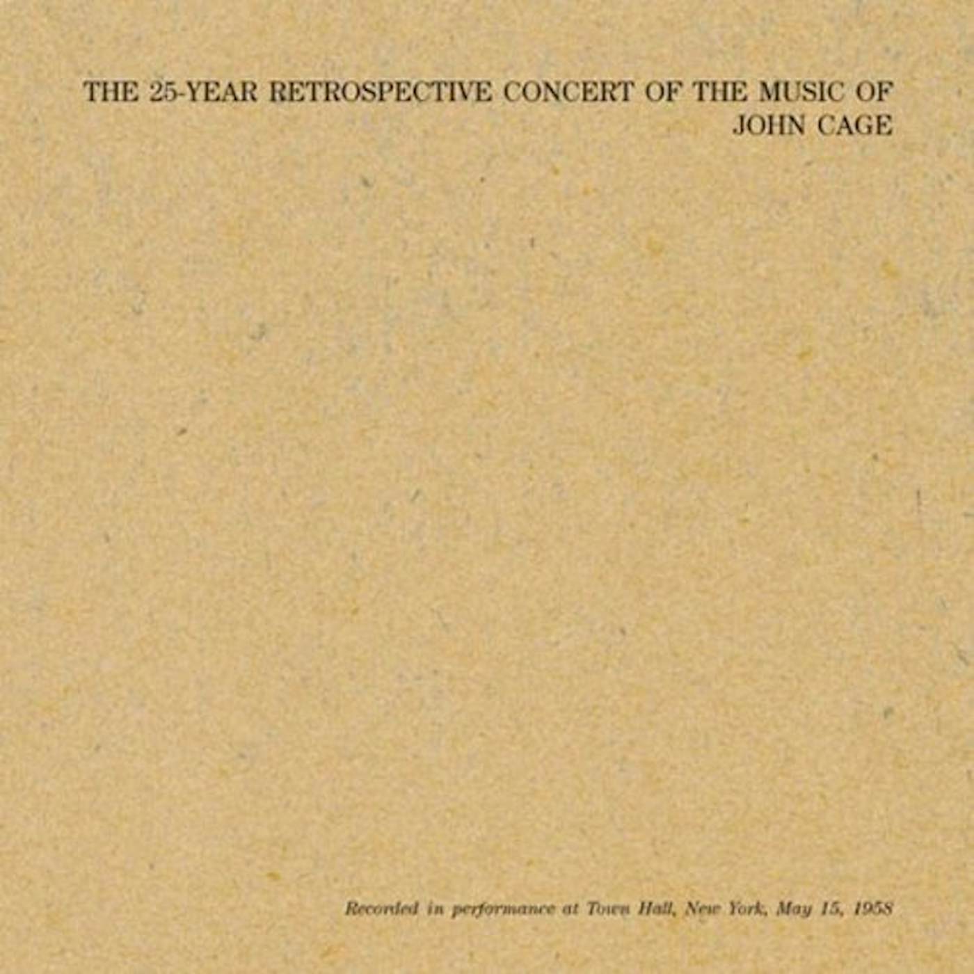 John Cage 25 YEAR RETROSPECTIVE Vinyl Record