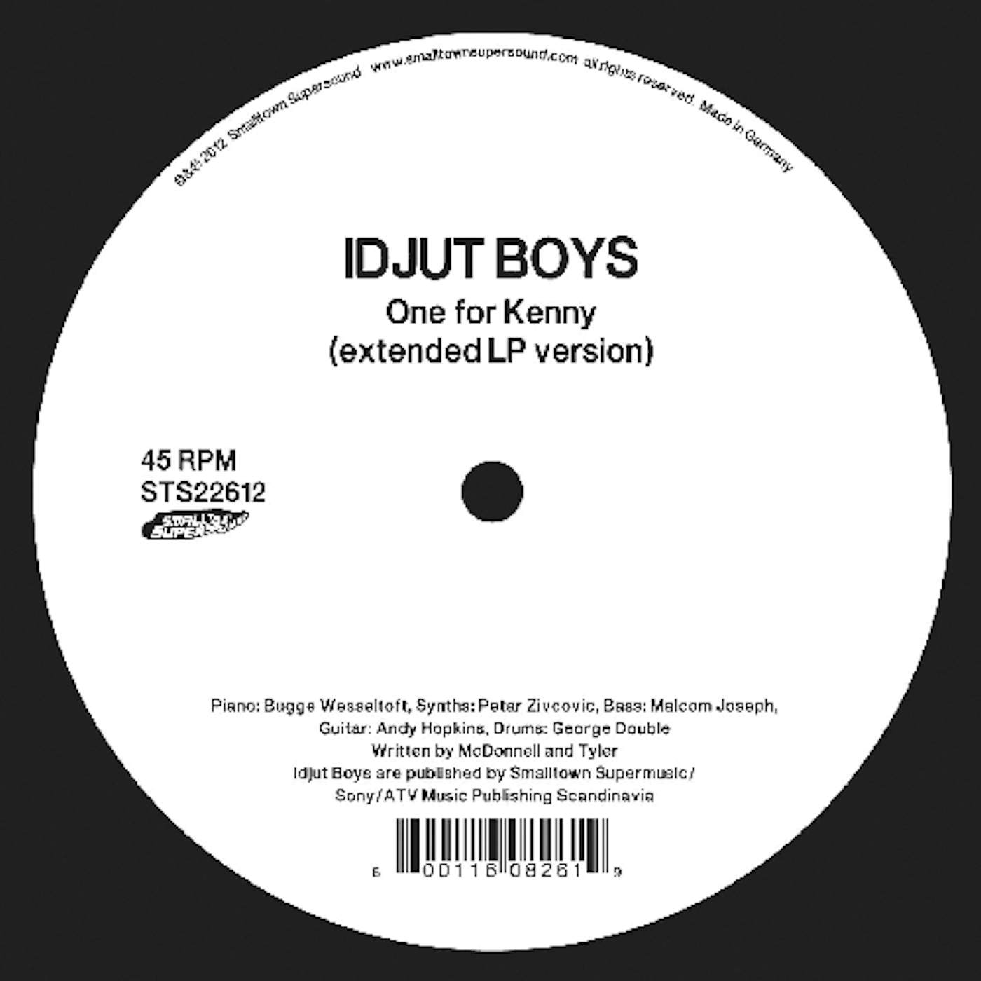 Idjut Boys ONE FOR KENNY Vinyl Record