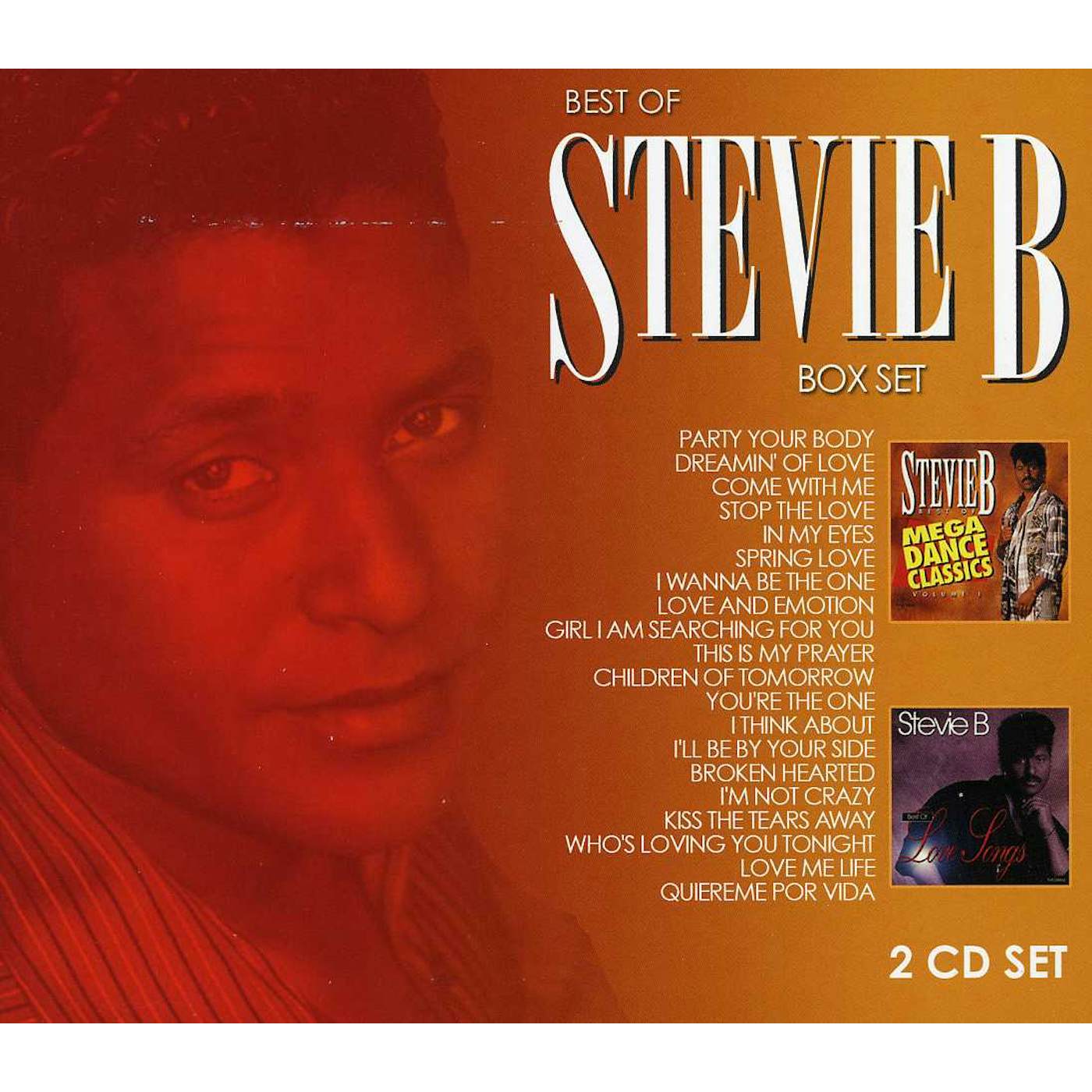 Stevie B MEGA DANCE CLASSIC & LOVE SONGS 2 PACK CD