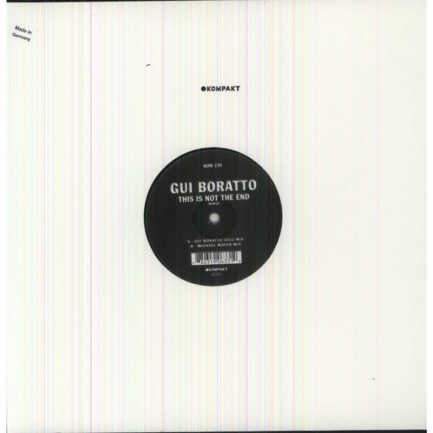 Gui Boratto This Is Not The End Remixe Vinyl Record