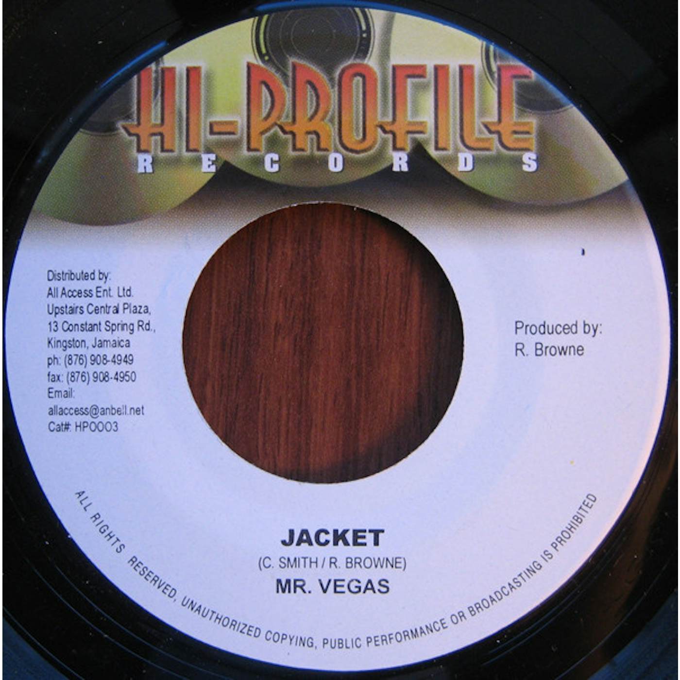 Mr. Vegas Jacket Vinyl Record