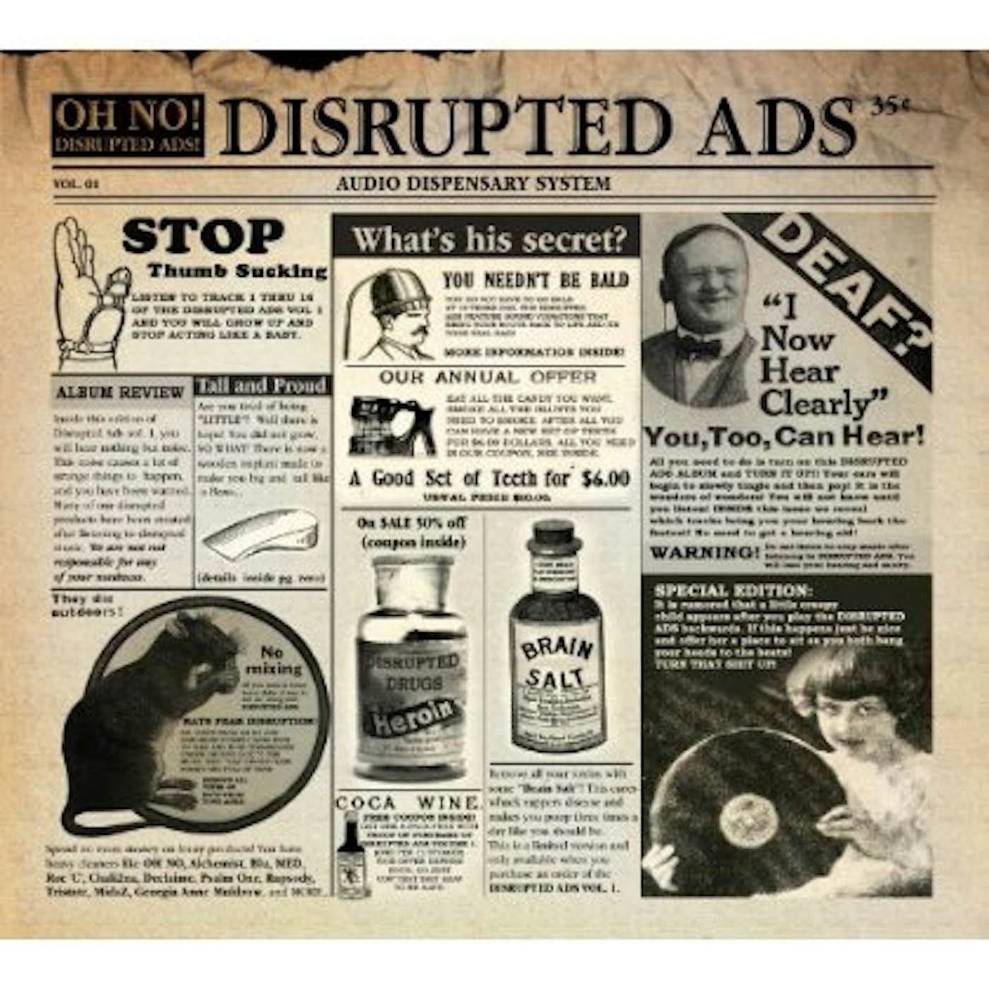 Oh No DISRUPTED ADS CD