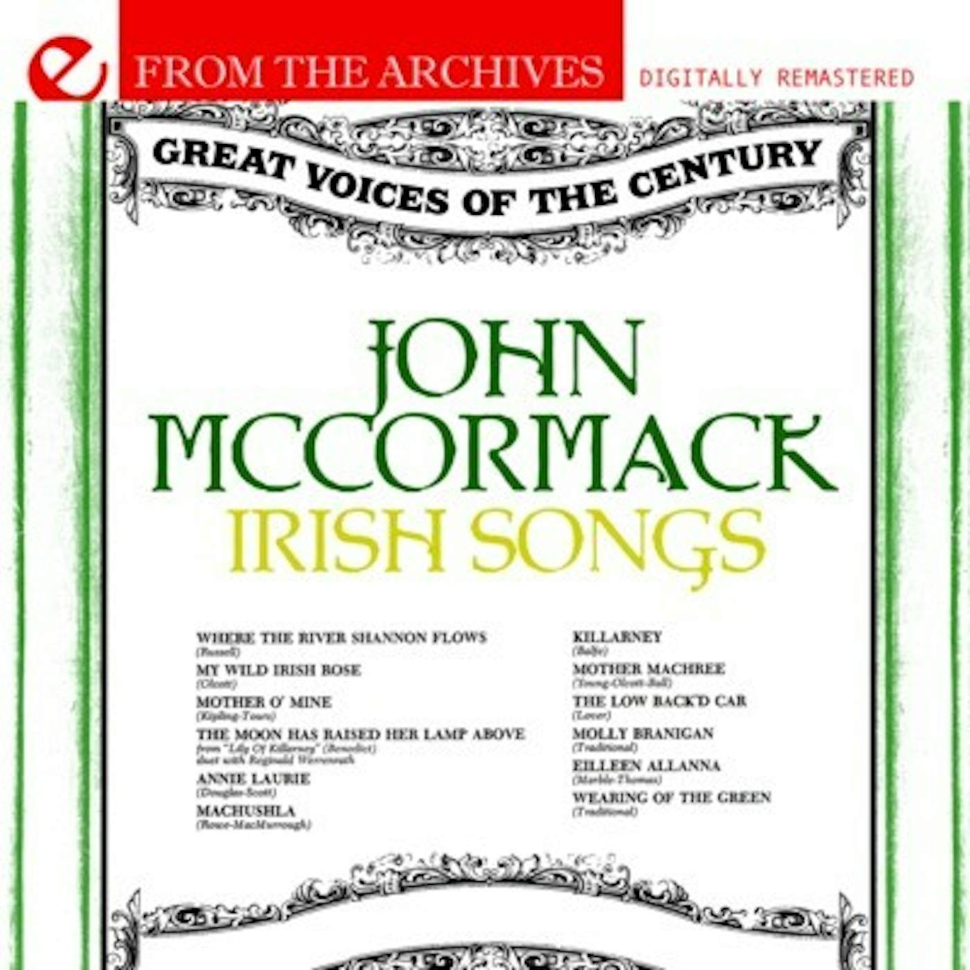John McCormack IRISH SONGS: FROM THE ARCHIVES CD