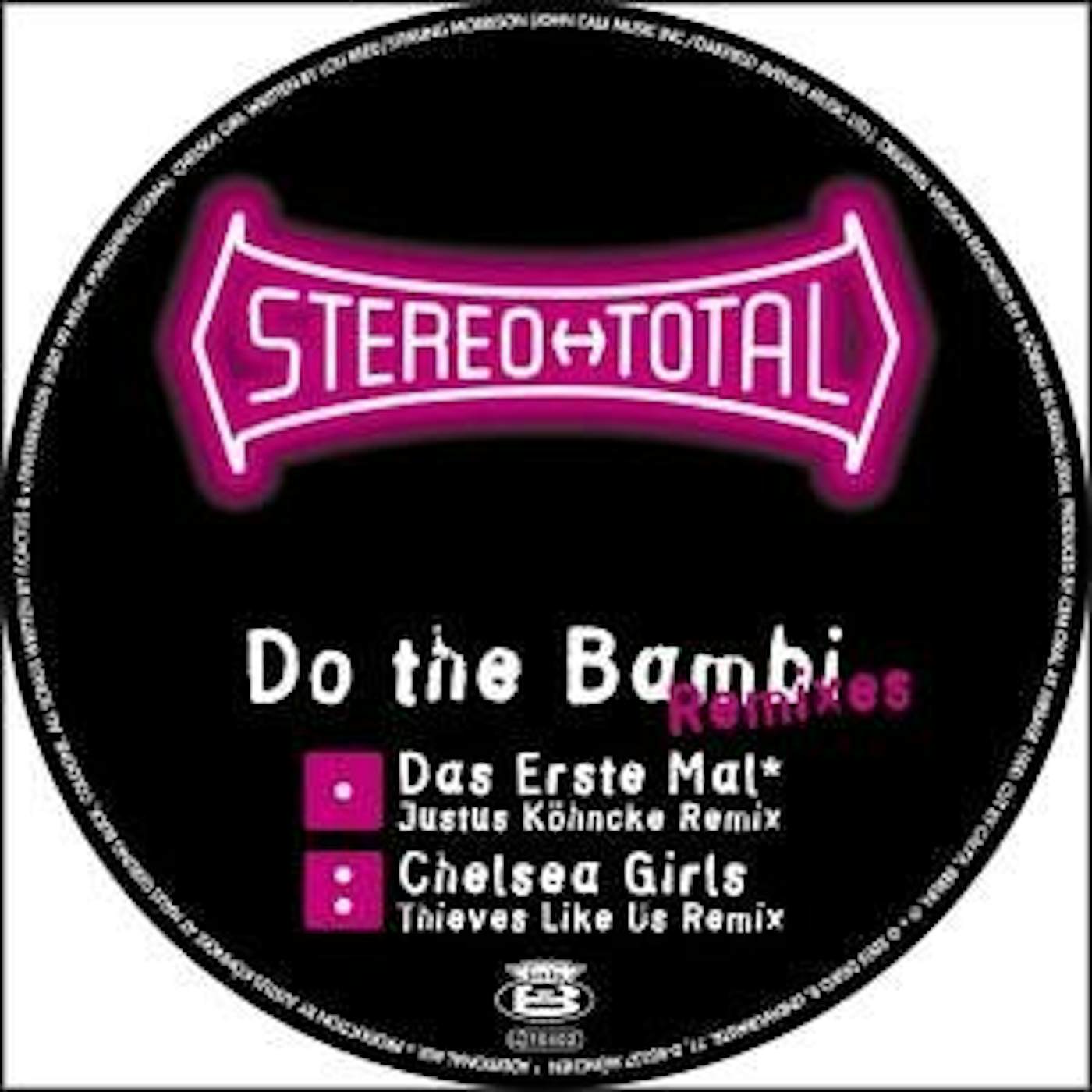 Stereo Total Do The Bambi Vinyl Record