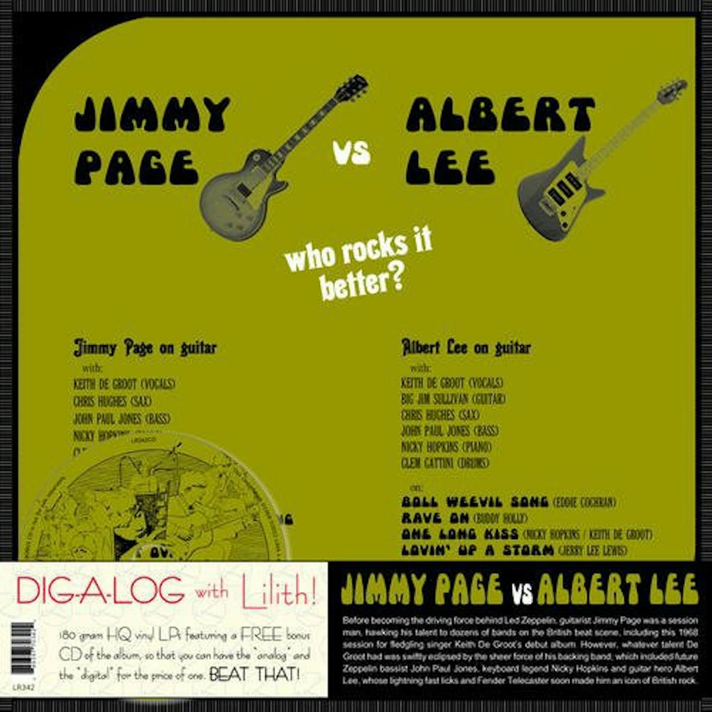 JIMMY PAGE VS ALBERT LEE Vinyl Record