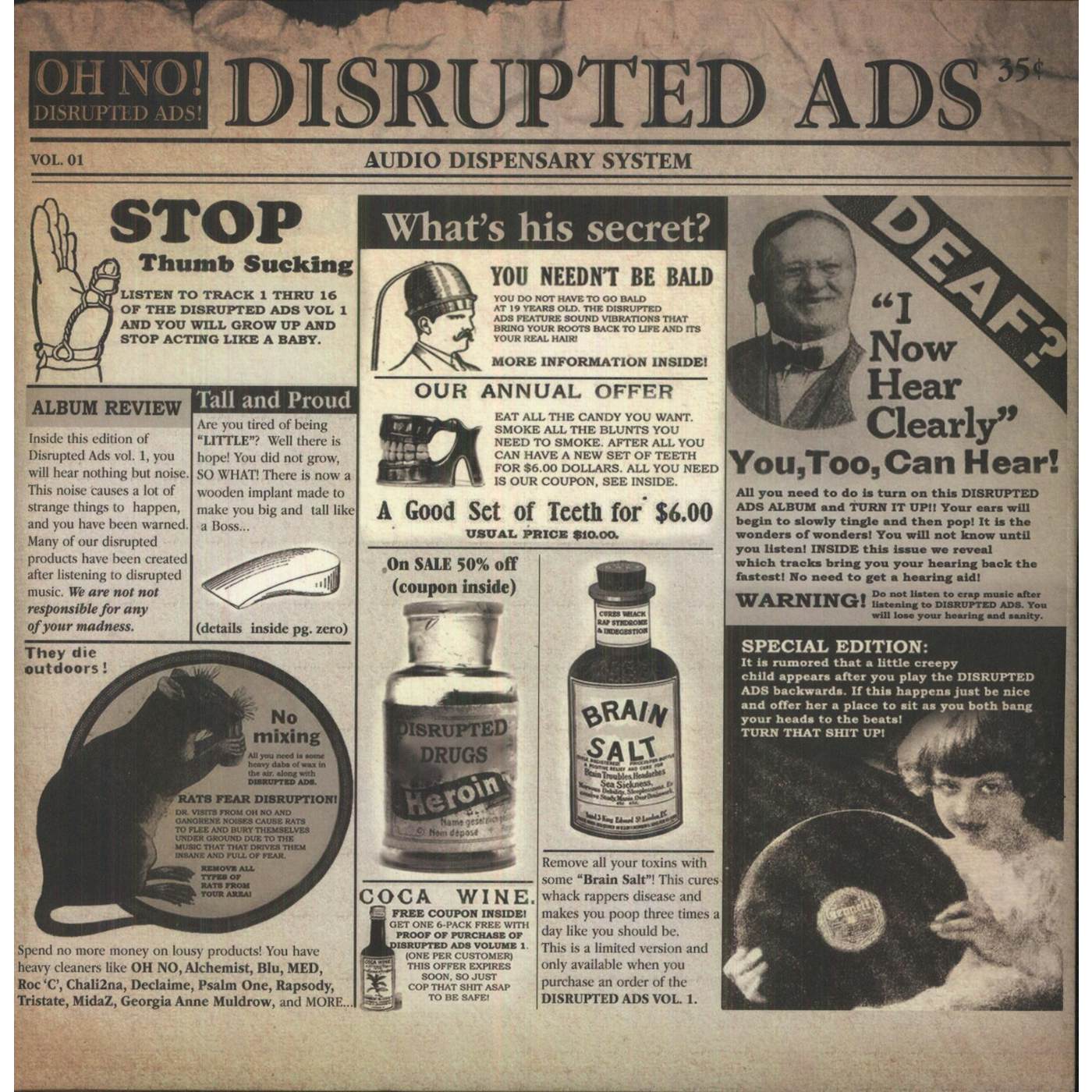 Oh No Disrupted Ads Vinyl Record