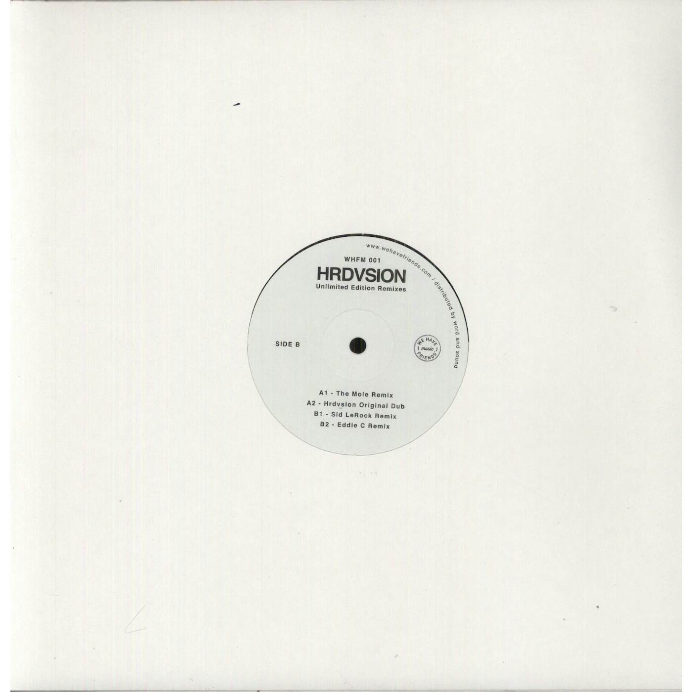Hrdvsion Unlimited Edition Vinyl Record