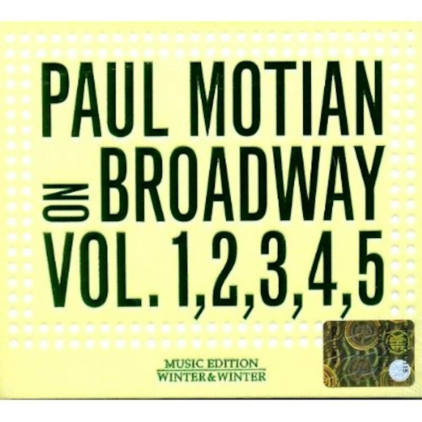 Paul Motian ON BROADWAY 1 & 2 & 3 & 4 & 5 CD