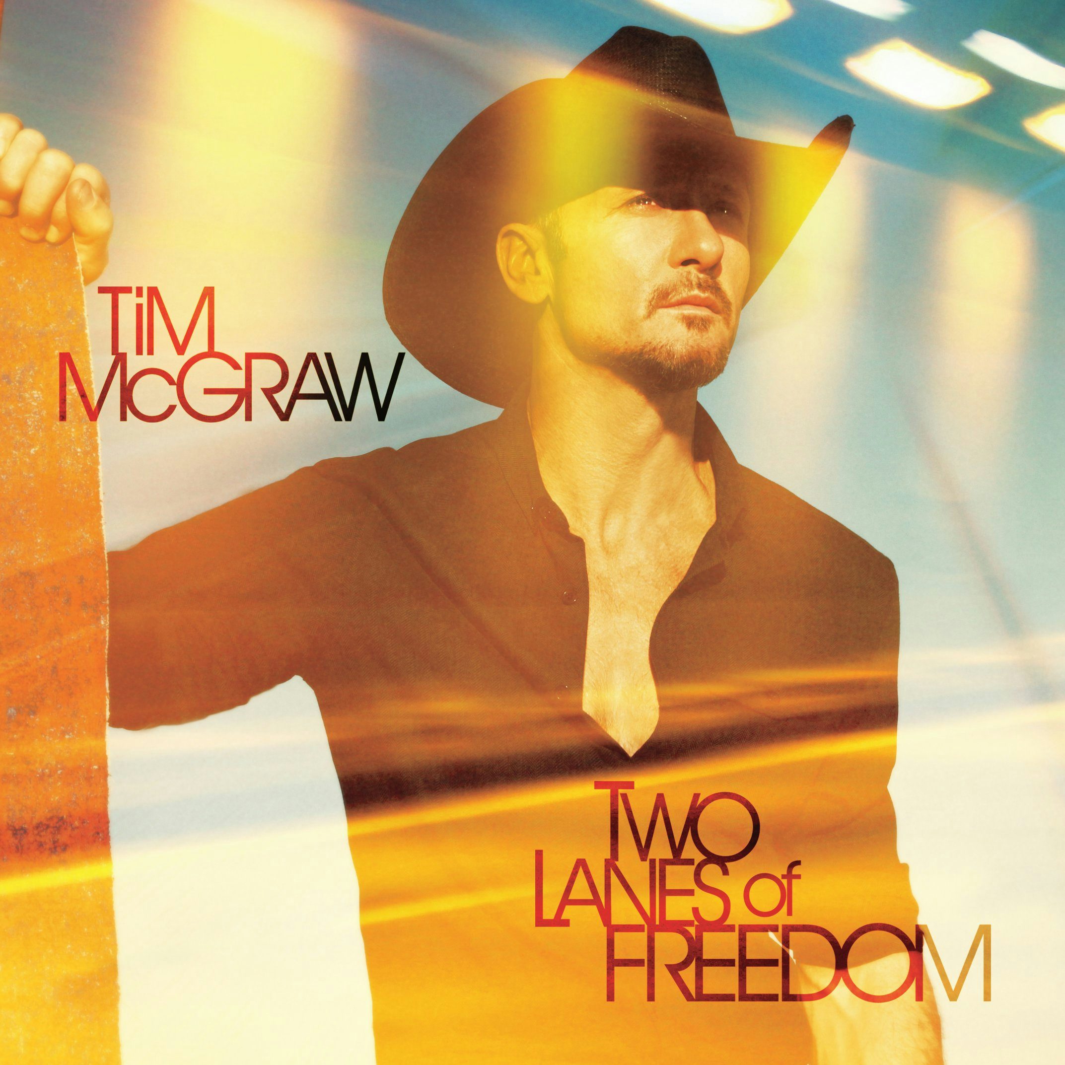 TIM MCGRAW TWO LANES OF FREEDOM MEN LONG SLEEVES T SHIRT
