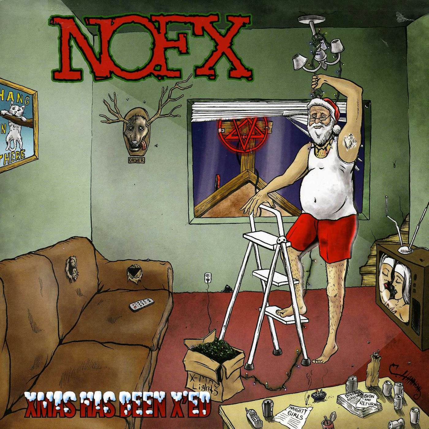 NOFX XMAS HAS BEEN X'ED / NEW YEARS REVOLUTION Vinyl Record