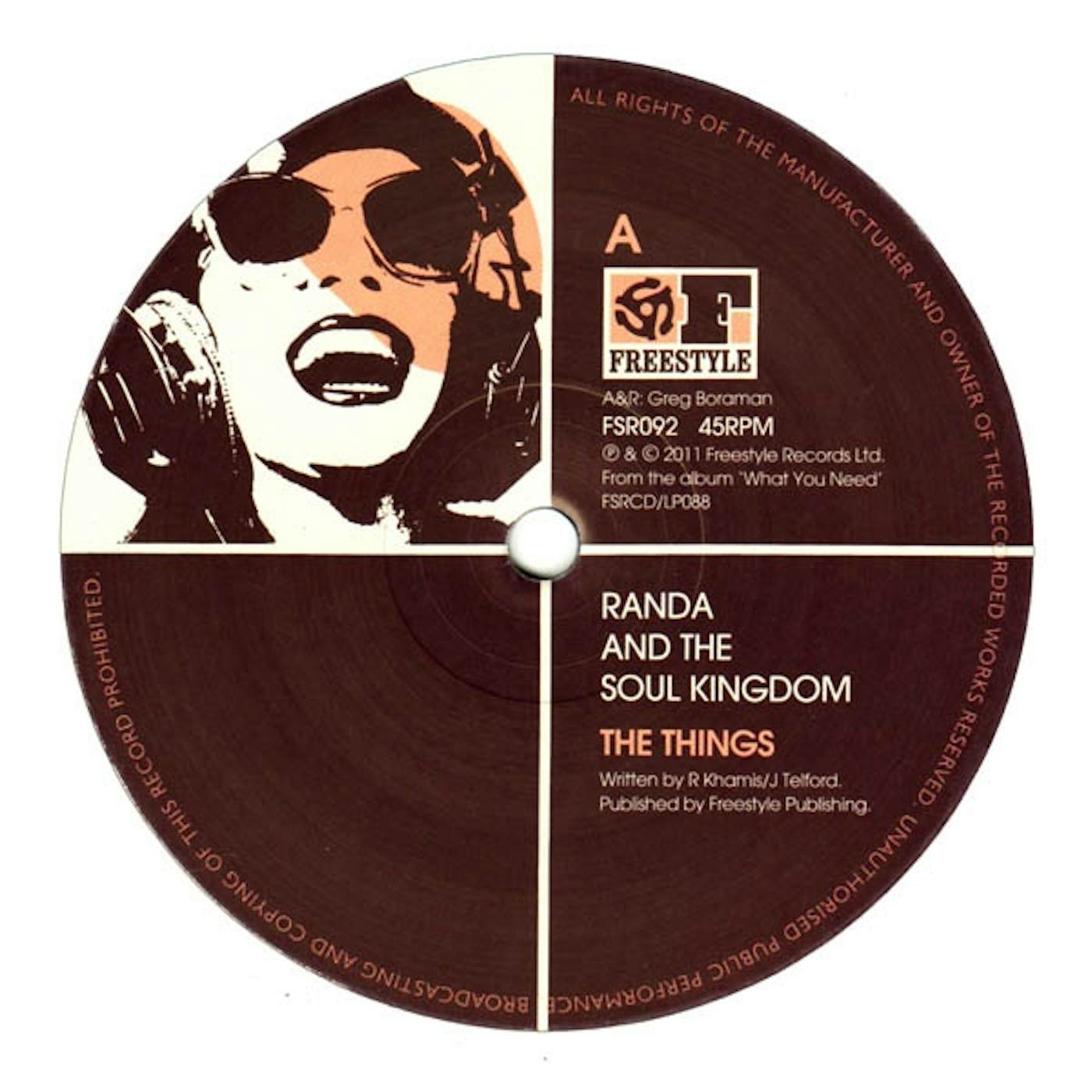 Randa And The Soul Kingdom THINGS Vinyl Record