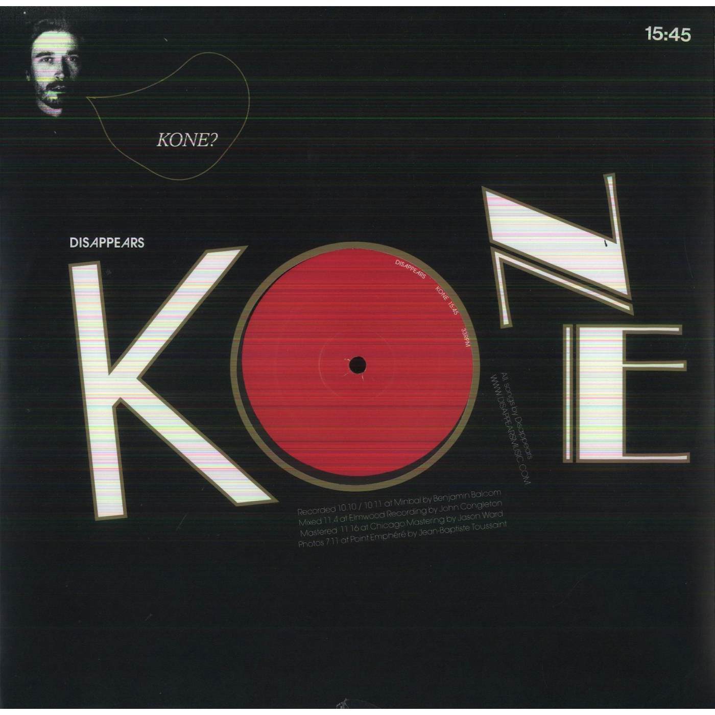 Disappears KONE Vinyl Record